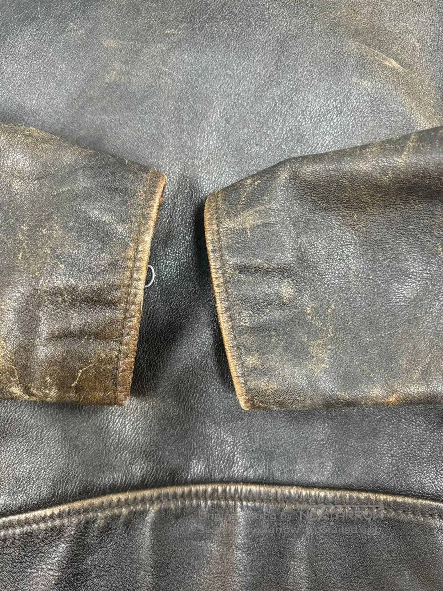 VINNY's Vintage RBC Men's Leather Motorcycle Jacket. Size US M / EU 48-50 / 2 - 6 Thumbnail