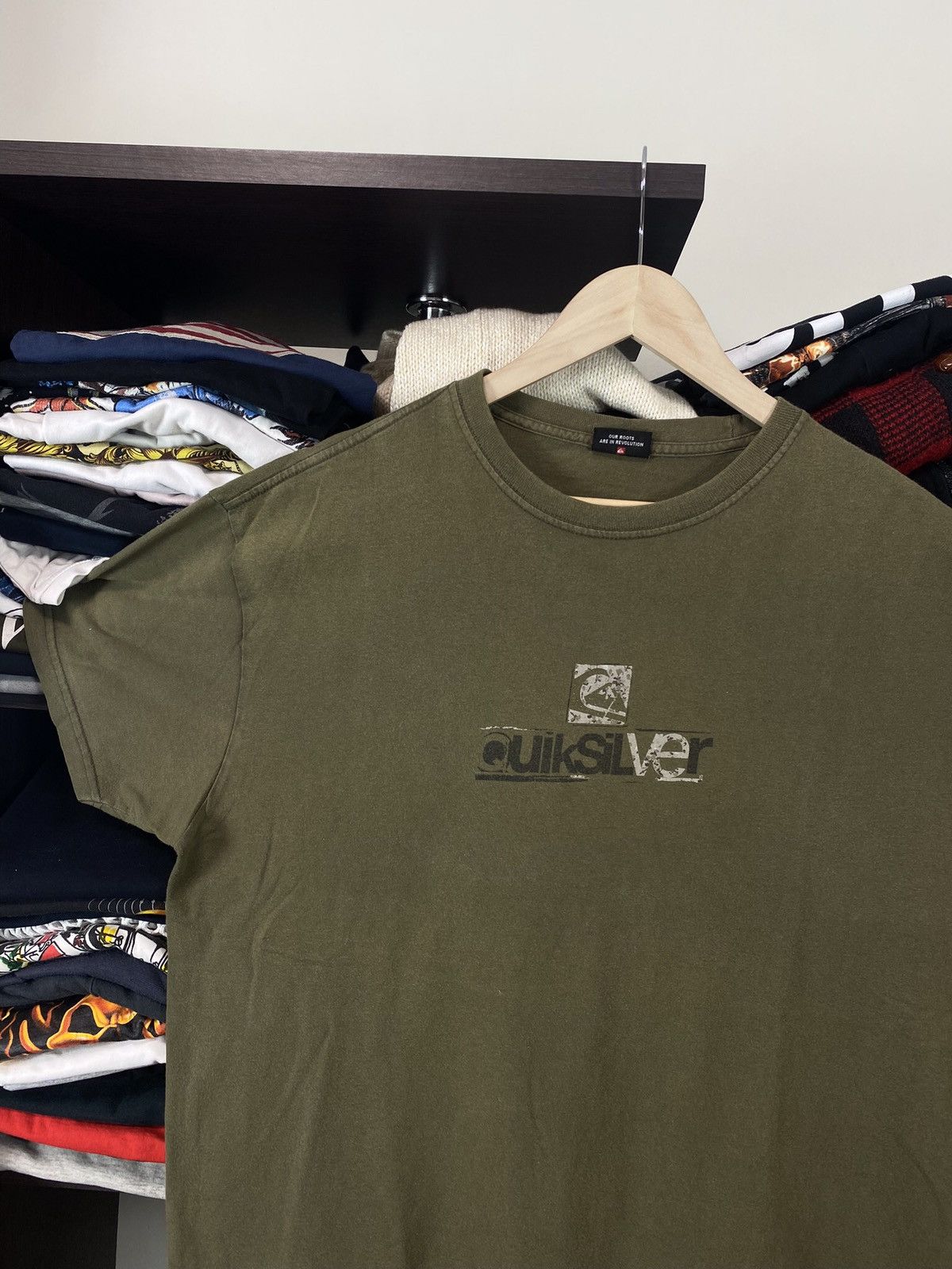 Quiksilver × Vintage Vintage Quiksilver Big Logo TEE Size US L / EU 52-54 / 3 - 4 Thumbnail