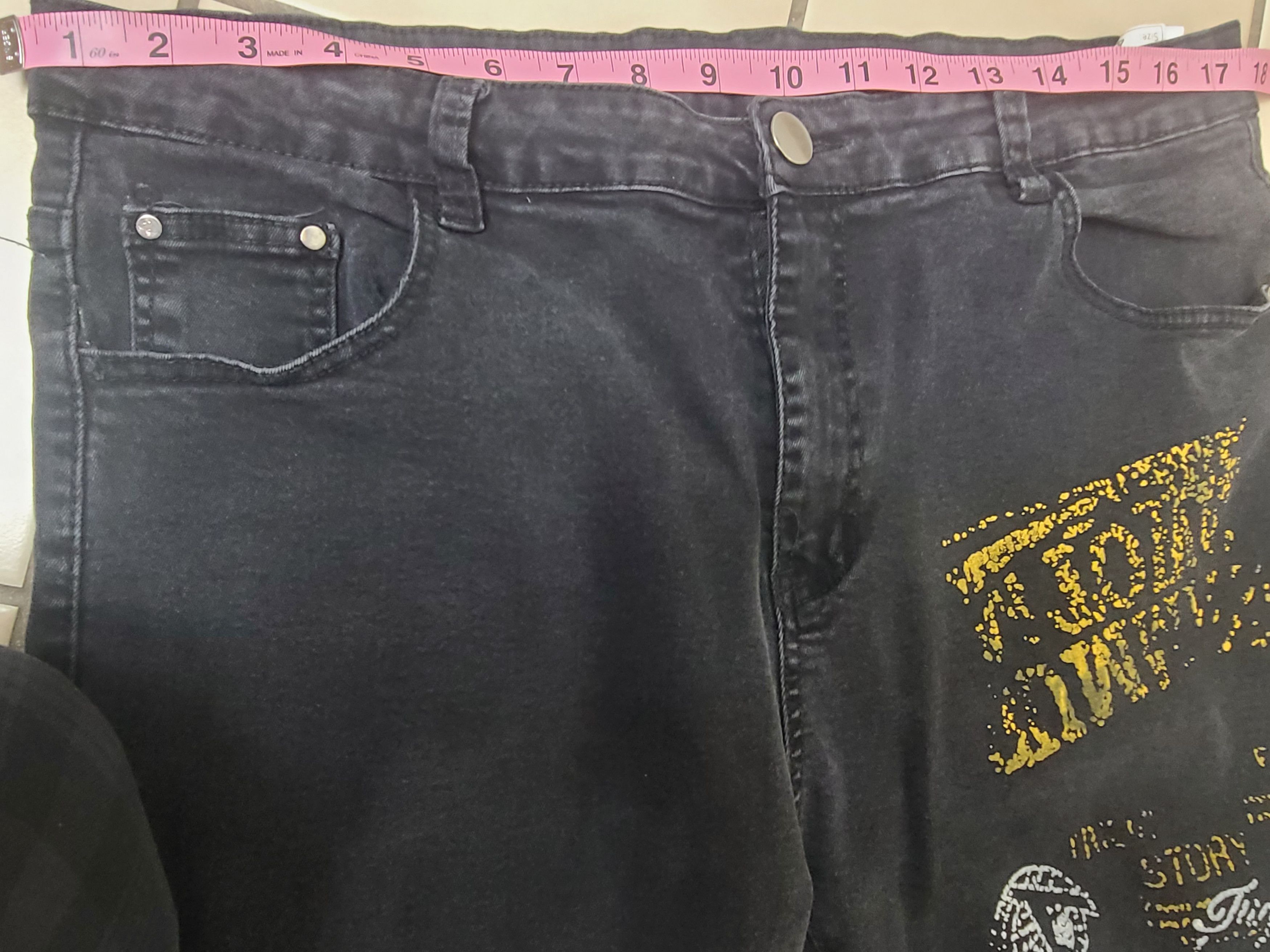 Other Grafitti Mens Sz 40 Black Jeans Skinny Pants Streetwear Size US 40 / EU 56 - 4 Thumbnail