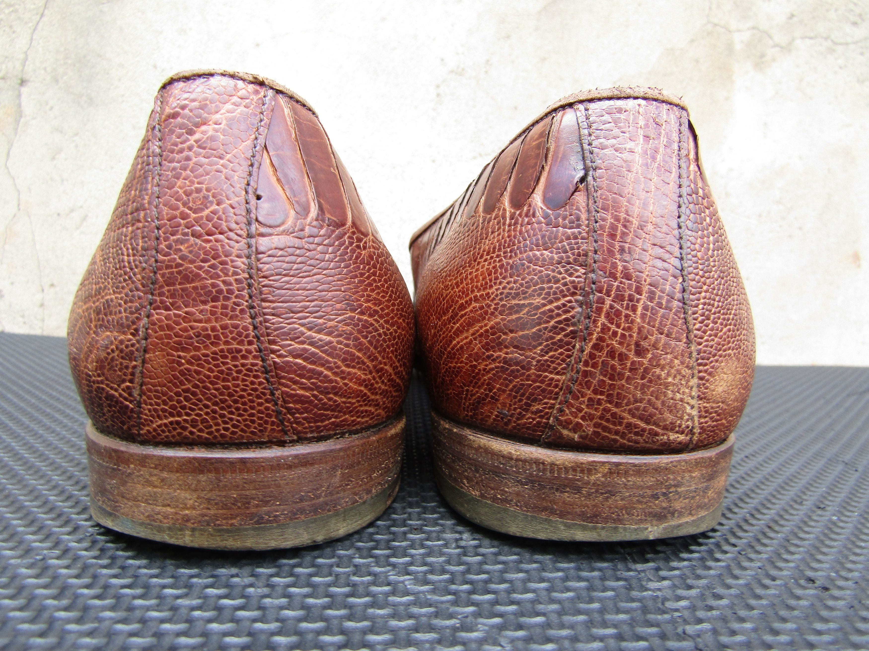 Gucci Rare Vintage Gucci Exotic Skin Loafers Snakeskin Penny E Size US 12.5 / EU 45-46 - 6 Thumbnail