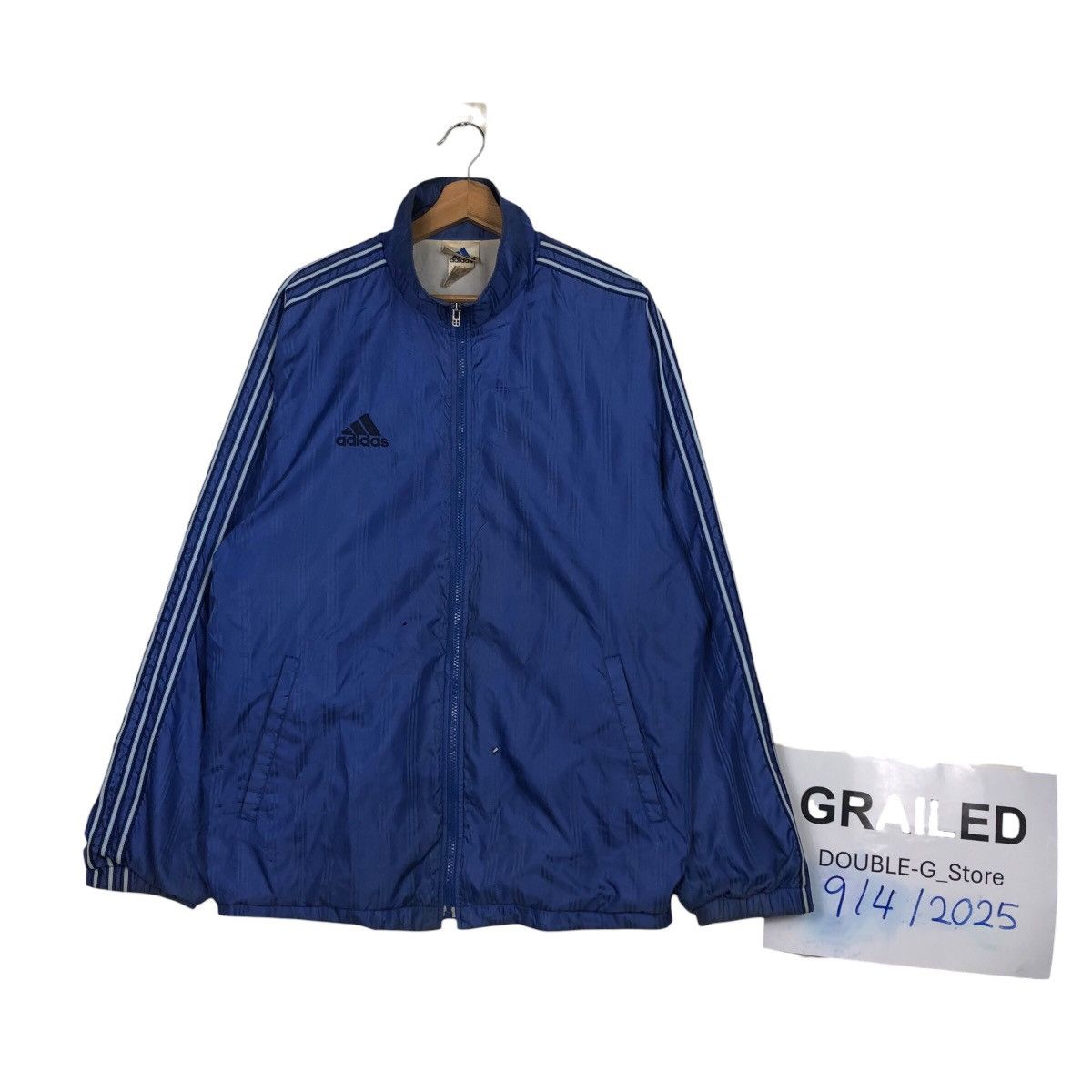 Adidas 📌Vintage Zipper Light Jacket Adidas Striped Size US M / EU 48-50 / 2 - 1 Thumbnail