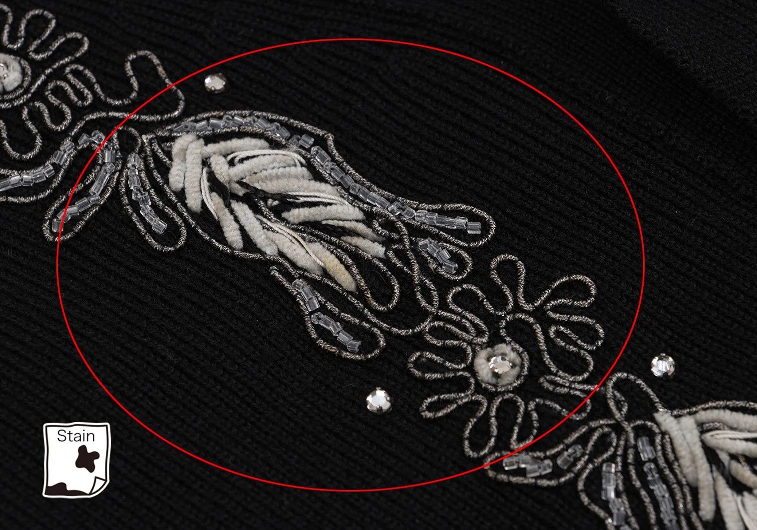 Yohji Yamamoto Yohji Yamamoto Embellished Knit Cardigan Size US M / EU 48-50 / 2 - 8 Thumbnail