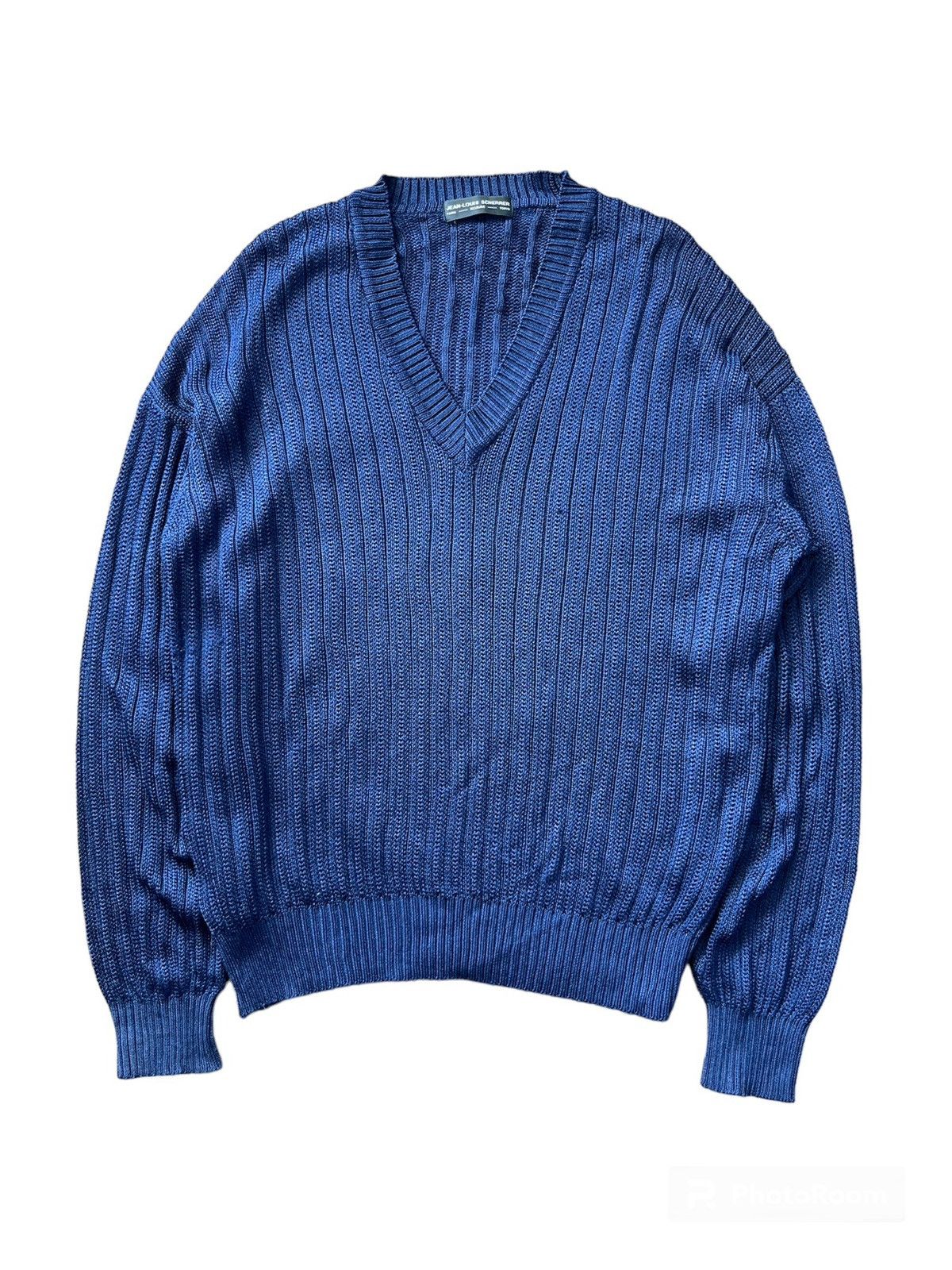 image of Jean Louis Scherrer Sweatshirt Knitwear in Blue, Men's (Size Large)