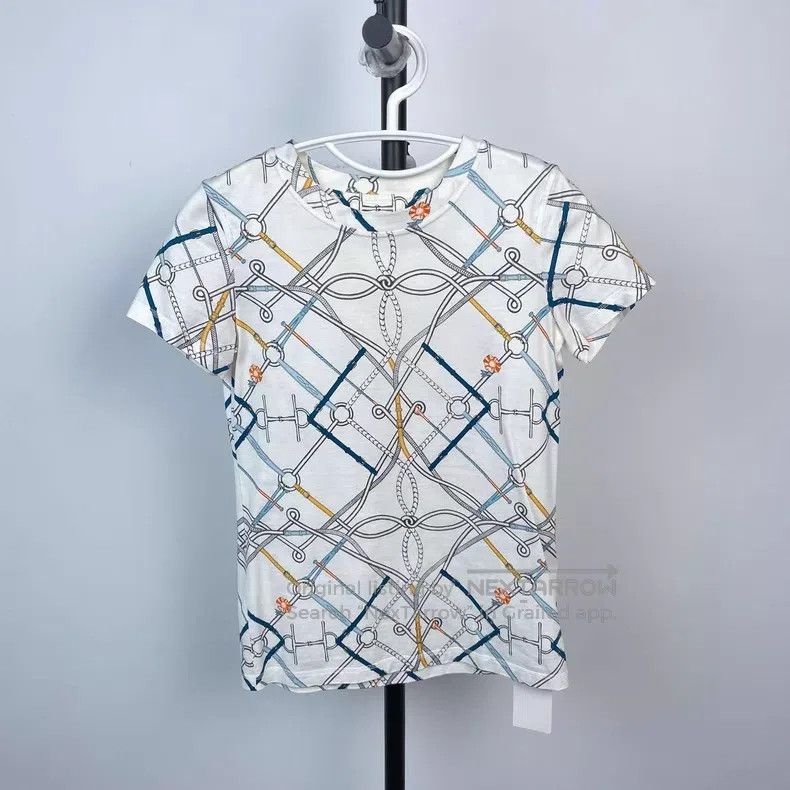 Hermes Hermes Equestrian Chain Link Short Sleeve Size XXS / US 00 / IT 34 - 1 Thumbnail