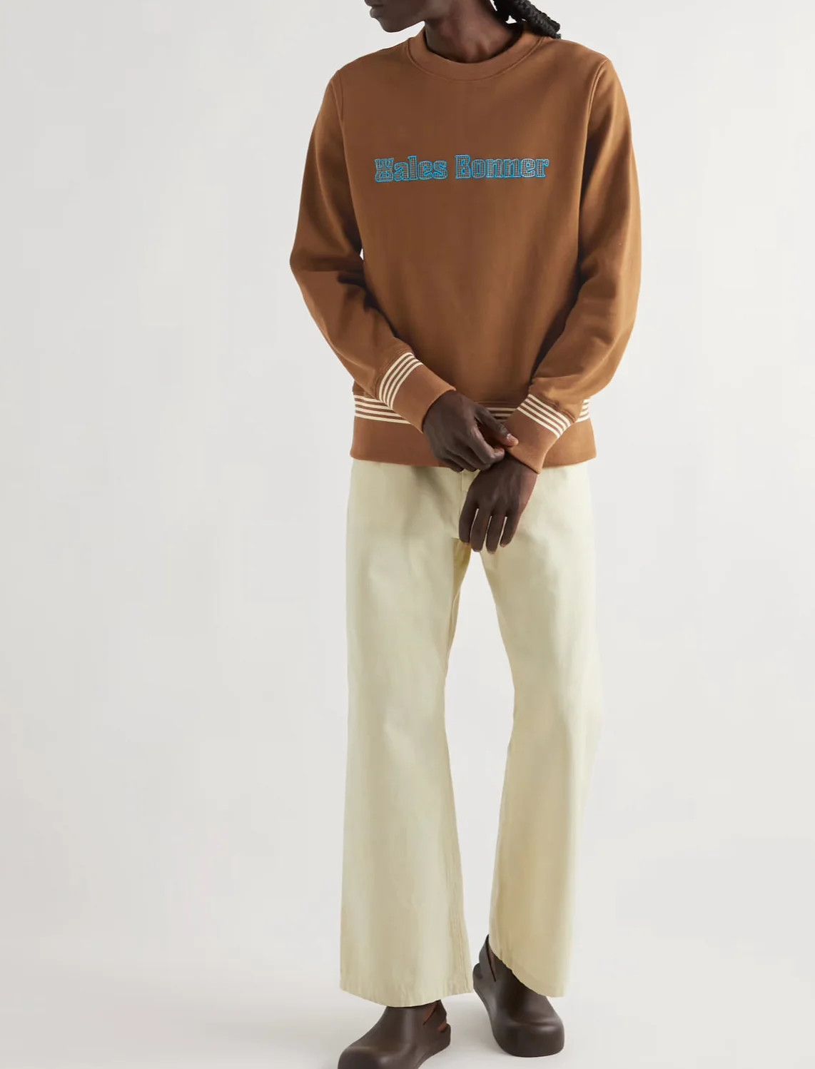Wales Bonner Wales Bonner Brown Sweatshirt Size US M / EU 48-50 / 2 - 2 Thumbnail