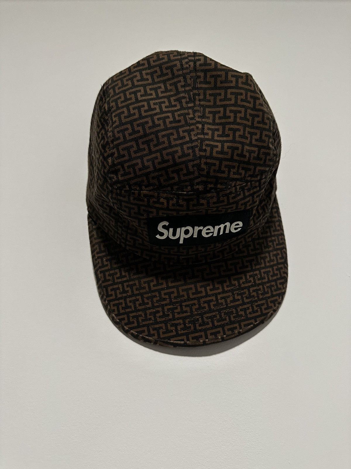 Supreme Supreme Motif Camp Cap Brown FW12 Size ONE SIZE - 1 Thumbnail