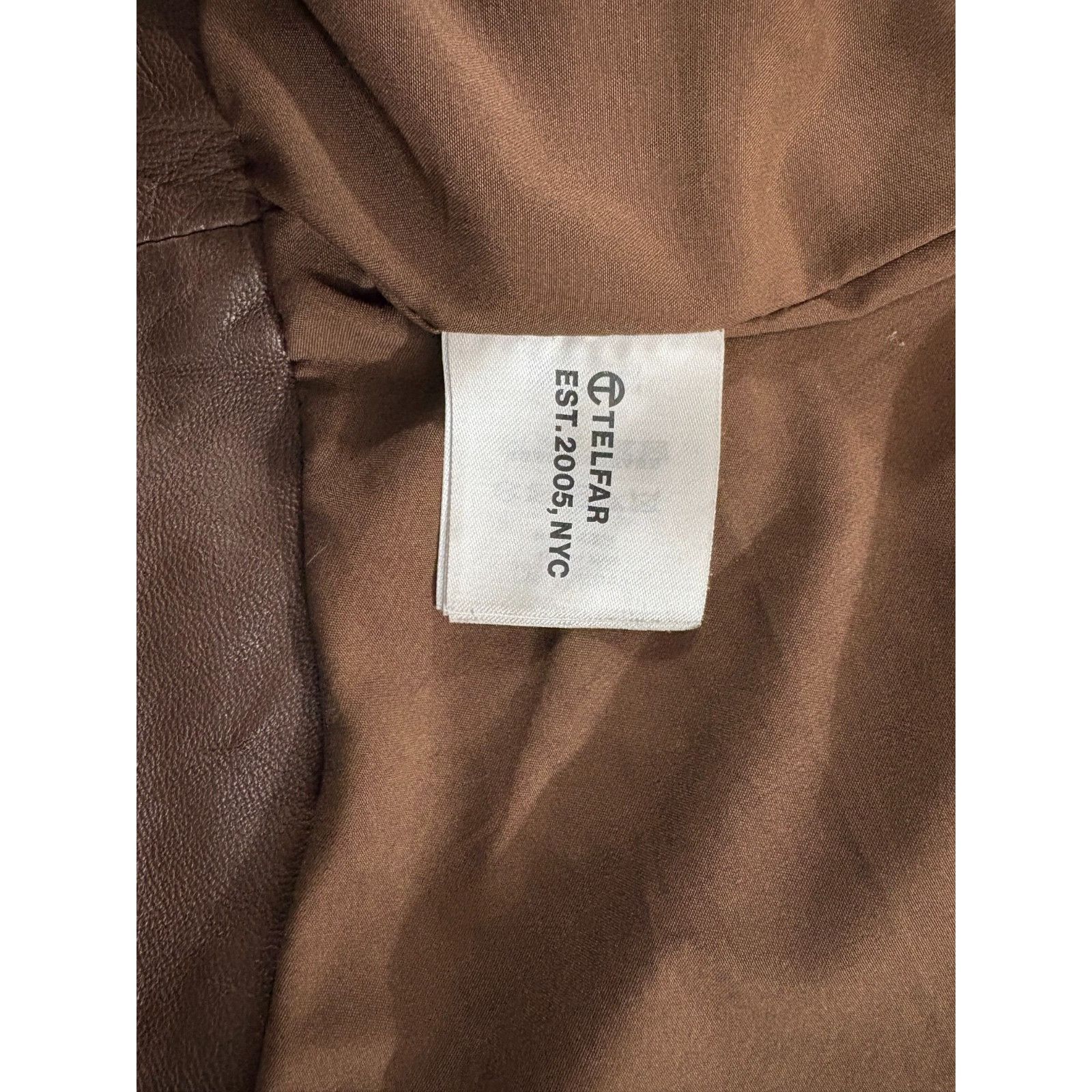 Telfar Teflar x Wilson Leather capsule leather Jacket shirt size XS Size US XS / EU 42 / 0 - 4 Thumbnail