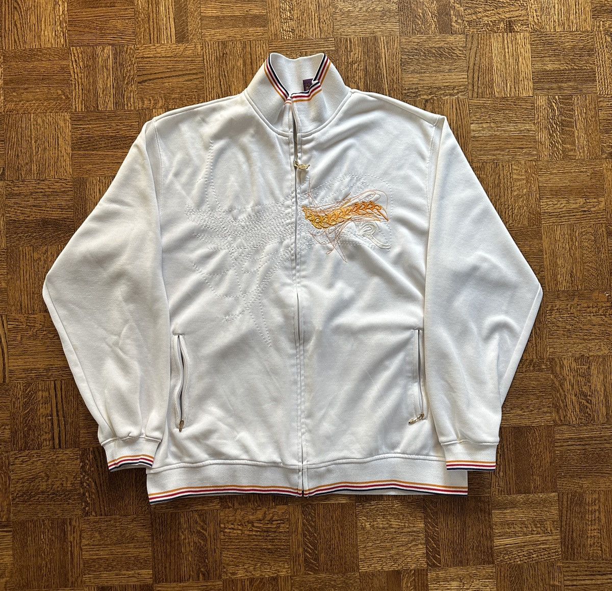 Rocawear × Vintage Vintage Y2K Rocawear Embroidered Zip Up Track Jacket Size US XL / EU 56 / 4 - 2 Thumbnail