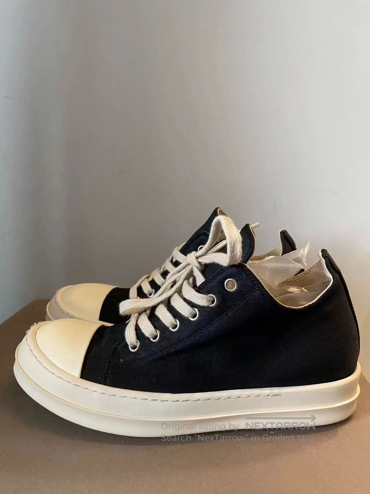 Rick Owens Rick Owens Low-Top Canvas Sneakers. Size US 6 / EU 39 - 2 Thumbnail