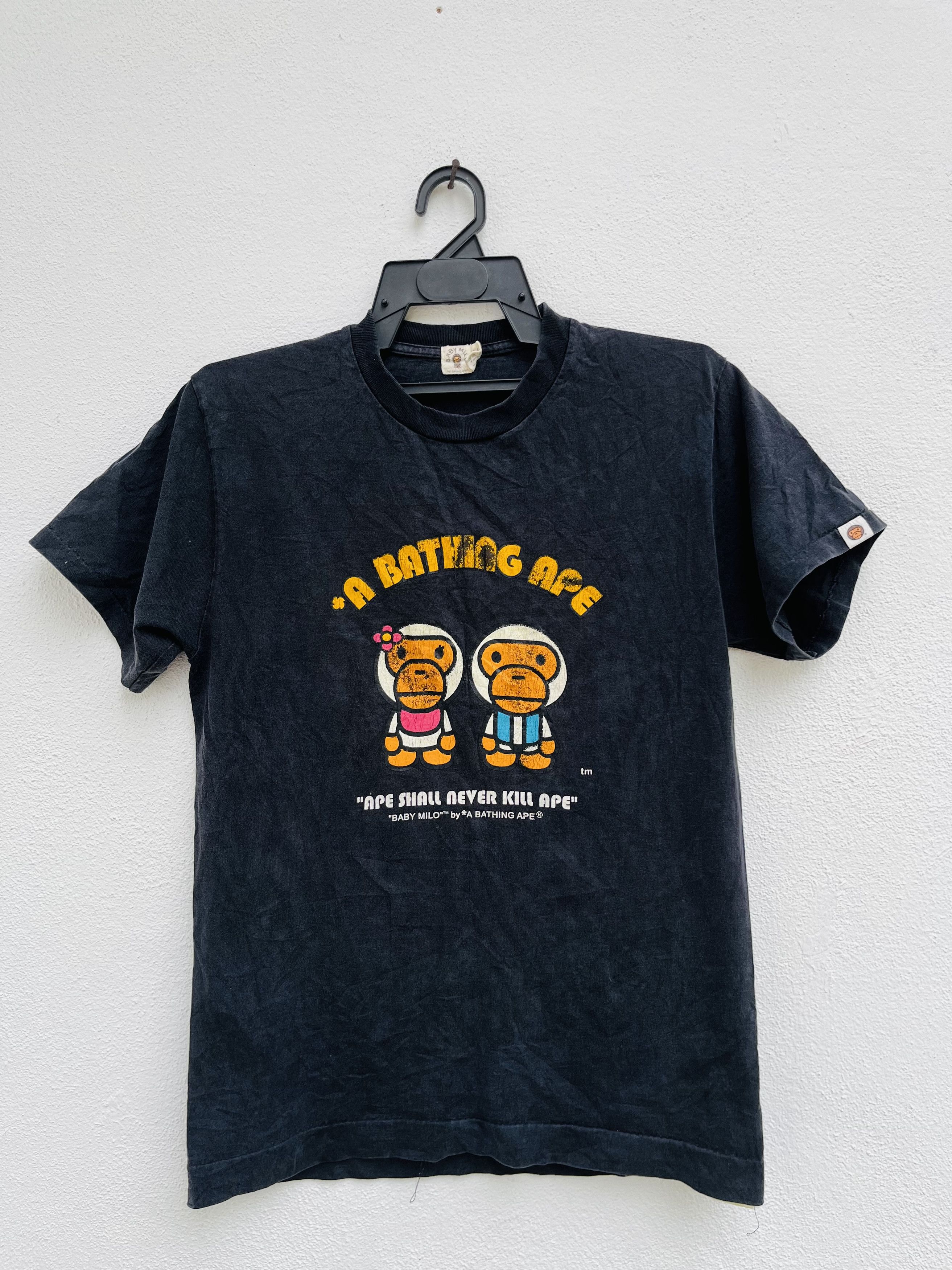 Japanese Brand Vintage A Bathing Ape Baby Milo Japanese Designer Fashion Size US M / EU 48-50 / 2 - 1 Thumbnail