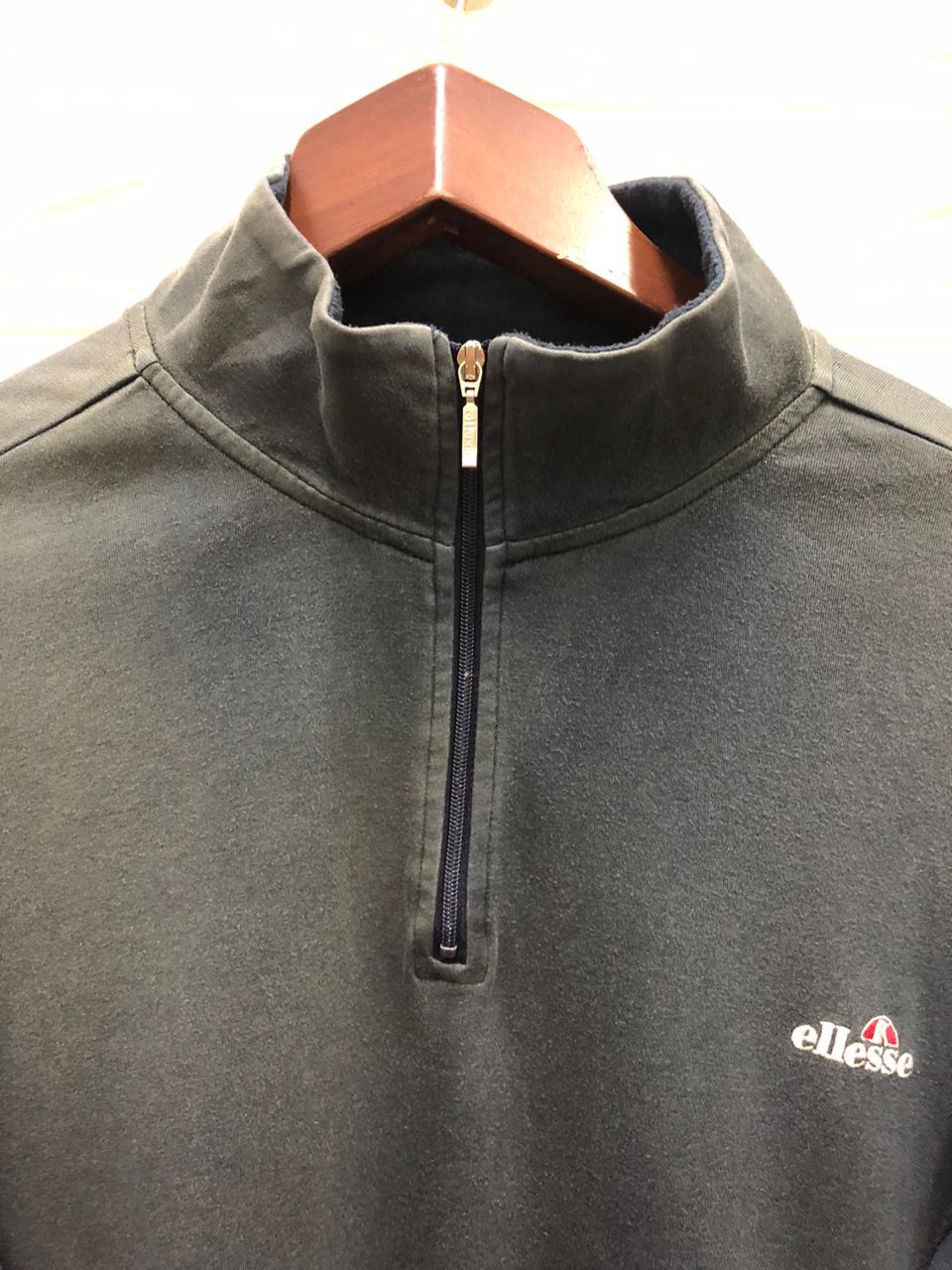 Ellesse Vintage Ellesse Half Zipper Sweatshirt Sweater Size US L / EU 52-54 / 3 - 2 Thumbnail