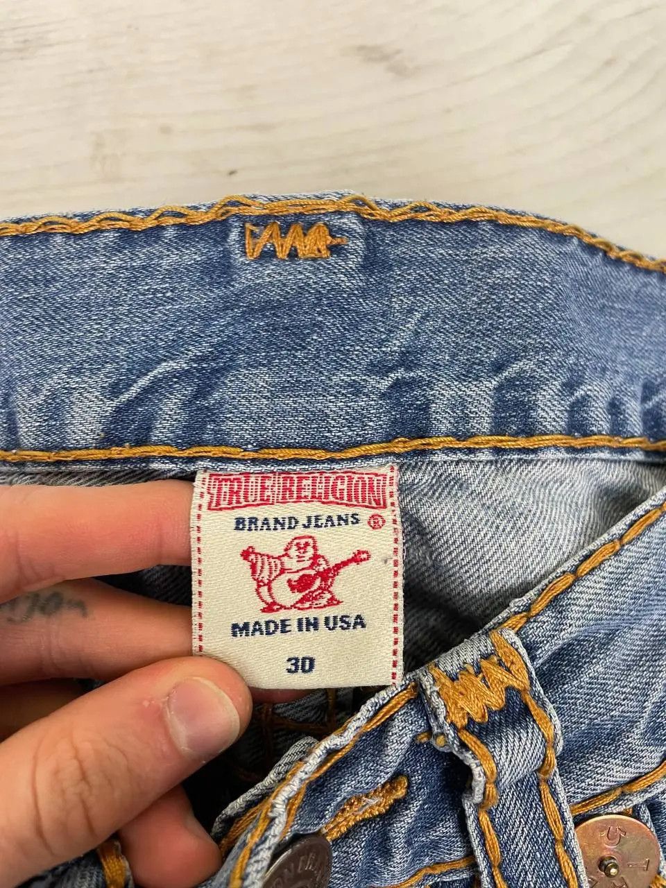 True Religion Vintage True Religion Denim Jeans Y2K Japan Size US 30 / EU 46 - 11 Thumbnail