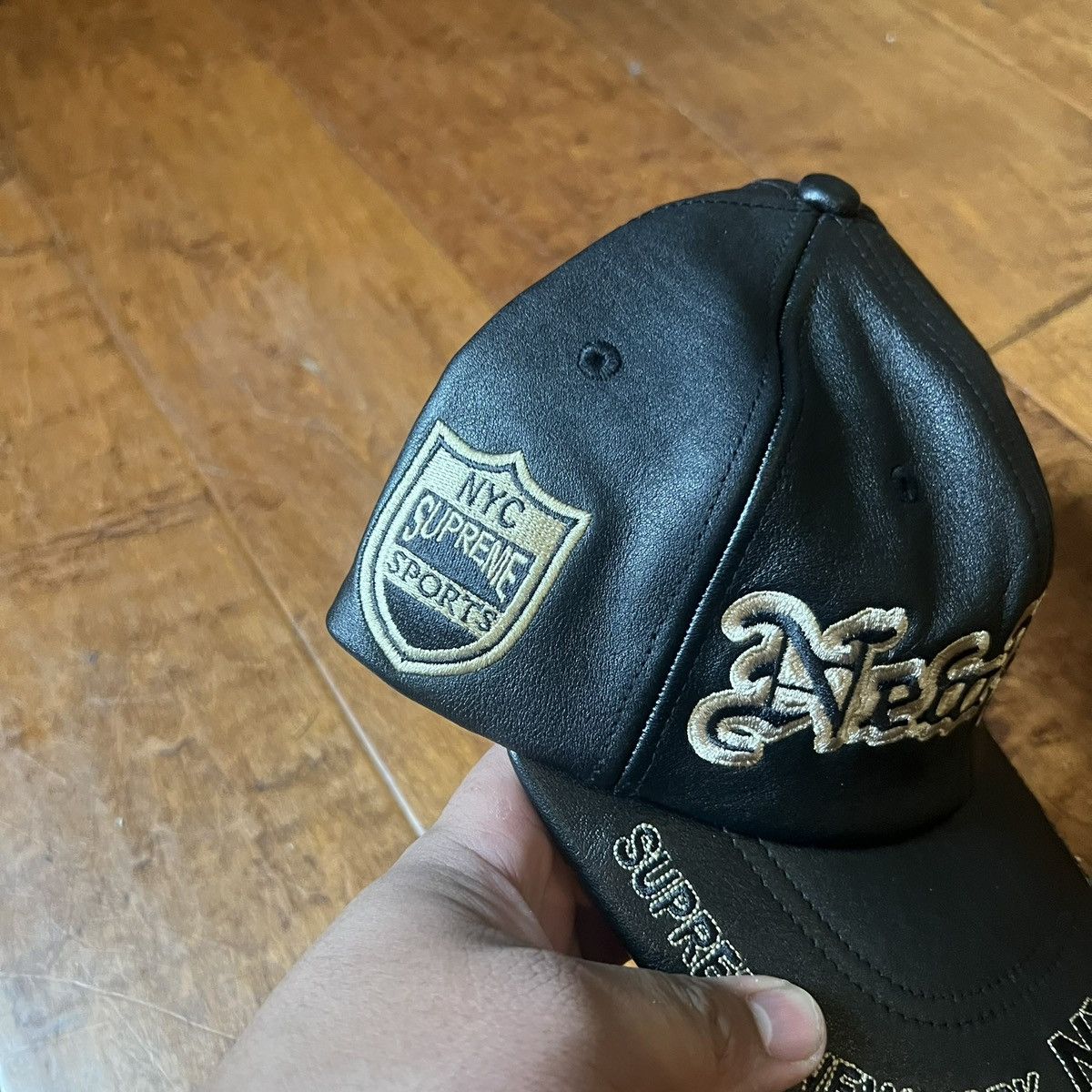 Supreme Supreme New York FW24 Leather Hat Patch Size ONE SIZE - 2 Thumbnail