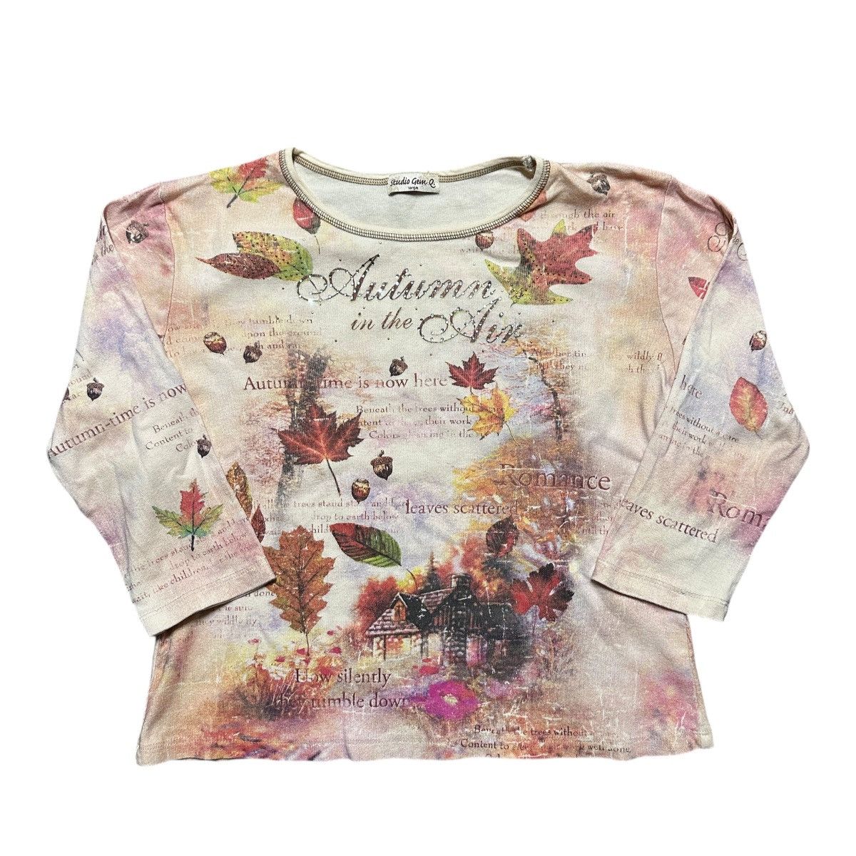 Vintage Vintage Y2K Women’s Studio Gem AOP Rhinestone Shirt Size L / US 10 / IT 46 - 1 Thumbnail