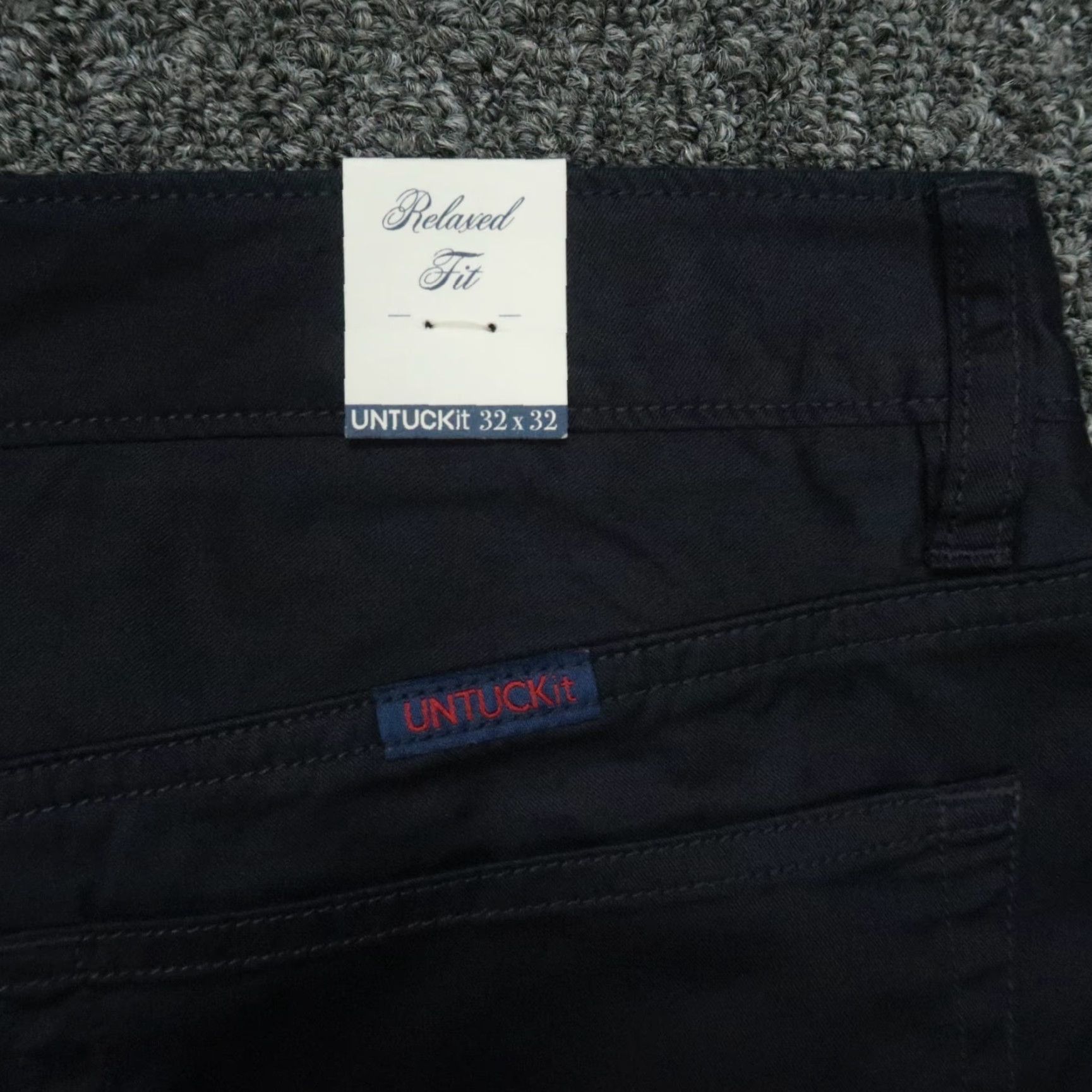UNTUCKit VINTAGE Untuckit Pants Men 32x32 Blue 5 Pocket Chino Relaxed Straight NWT Size US 32 / EU 48 - 6 Thumbnail