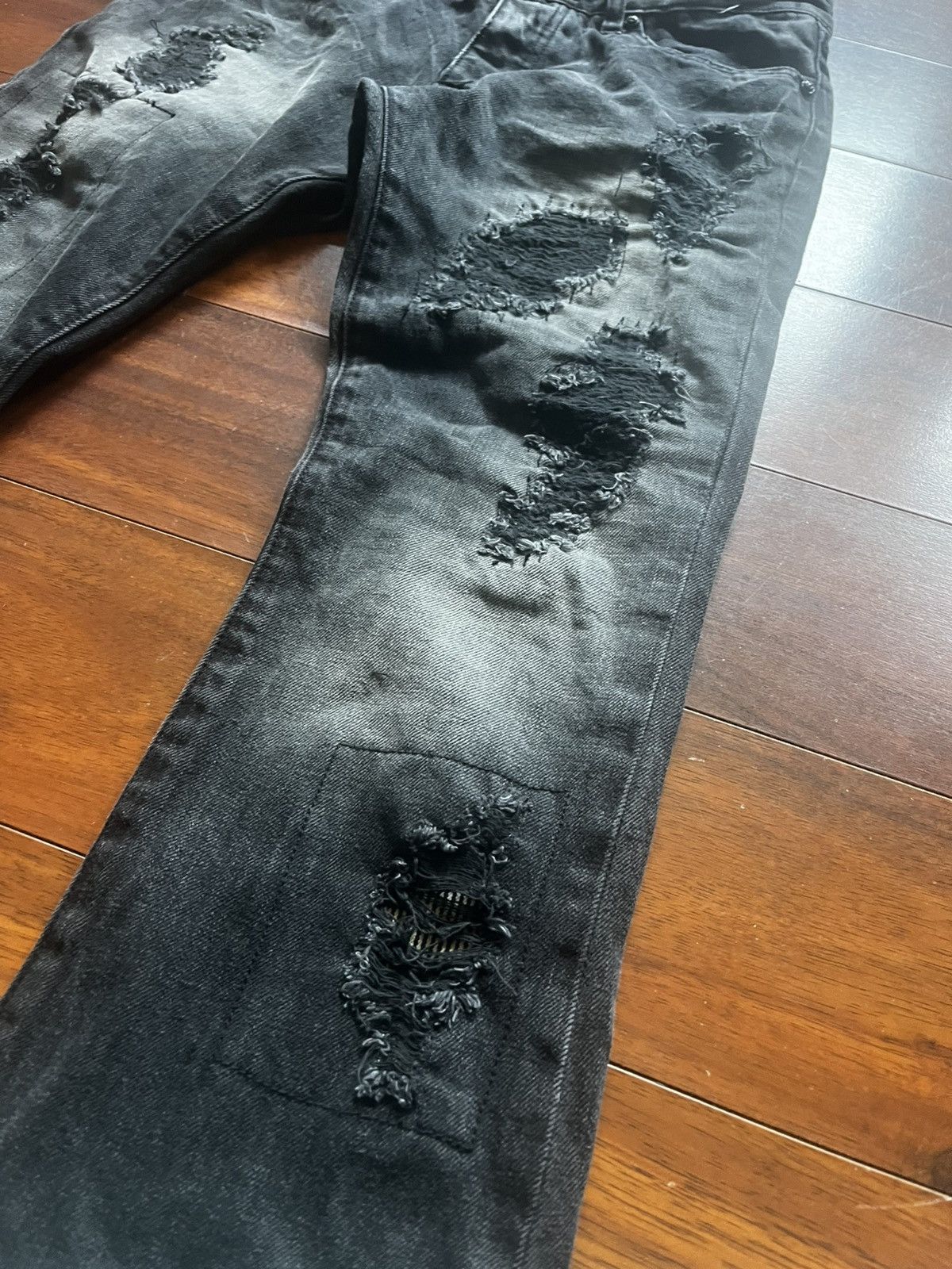 GOSTAR DE FUGA FUGA Destroyed slim bootcut Jeans Size US 30 / EU 46 - 6 Thumbnail
