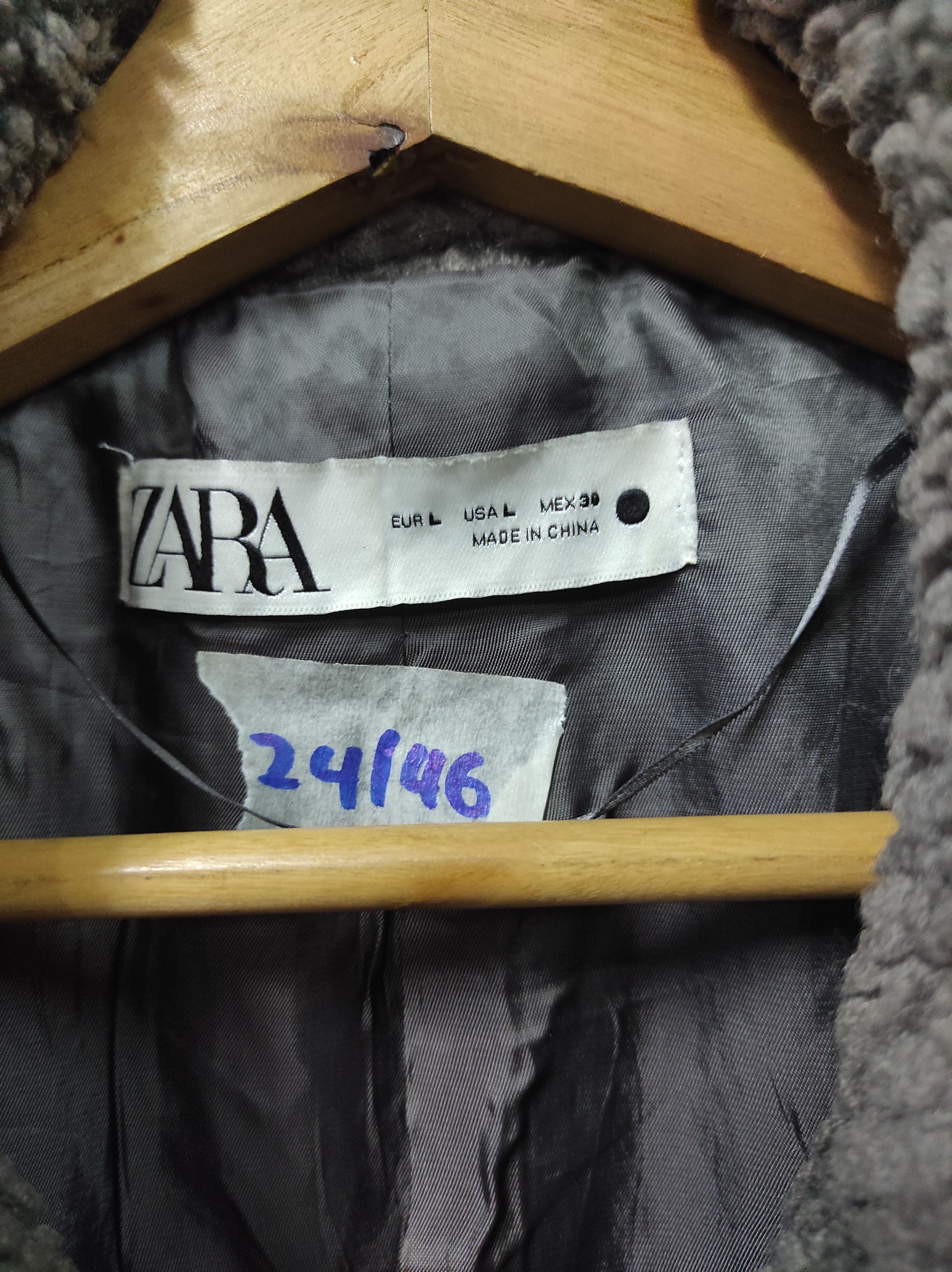 Zara ZARA COAT OVERCOAT LONG JACKET FLEECE SHERPA Size L / US 10 / IT 46 - 6 Thumbnail