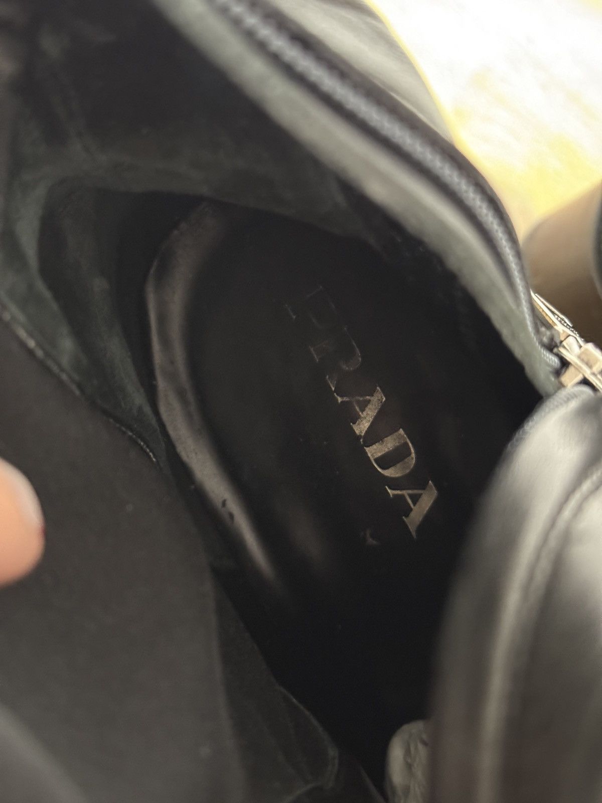 Prada Prada Black Leather Riding Boots Size US 6.5 / IT 36.5 - 11 Thumbnail