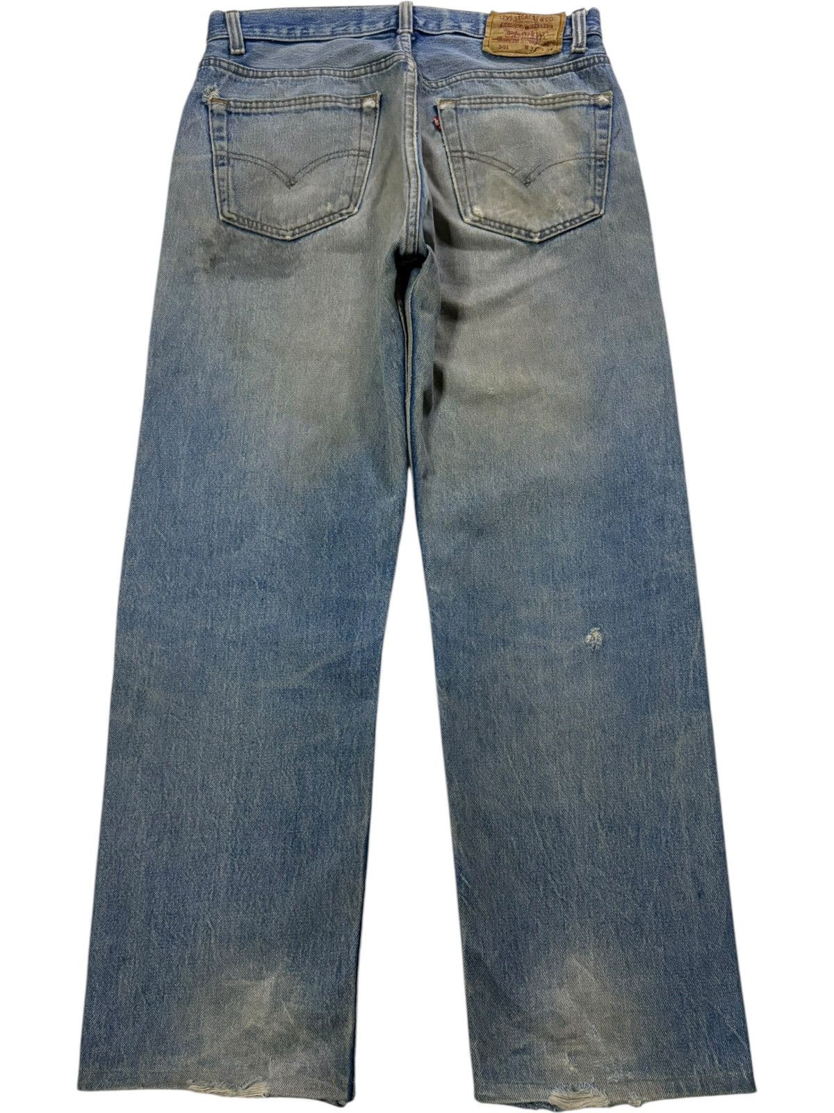 Levi's Vintage 90s Levis 501 Mud Wash Distressed Baggy Jeans Size US 31 - 2 Thumbnail