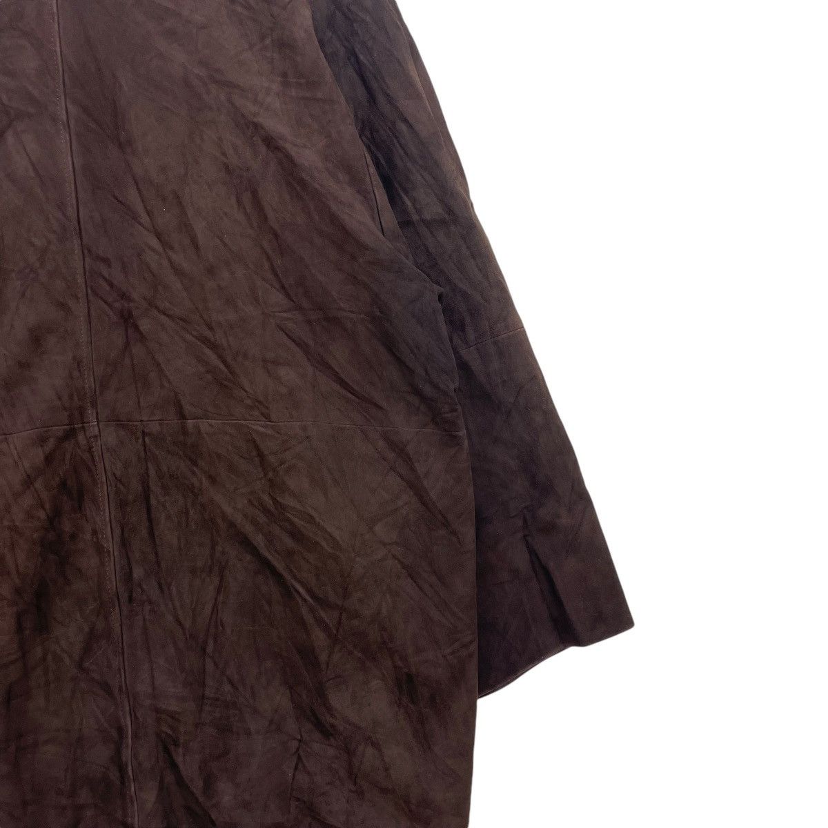 Japanese Brand × Vintage Japanese Brand Suede Leather Long Coat Made In Japan Size US M / EU 48-50 / 2 - 9 Thumbnail