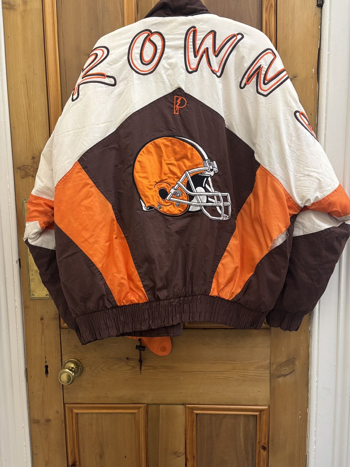NFL Vintage 90s NFL Cleveland Browns Pro Player Jacket (L) Size US XL / EU 56 / 4 - 2 Thumbnail