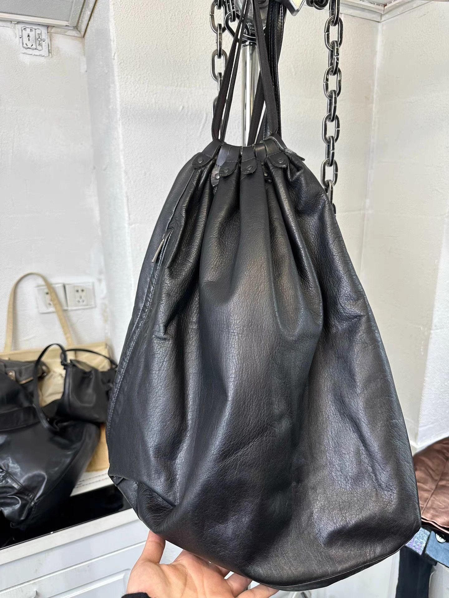 Yohji Yamamoto Yohji Yamamoto Cowhide Leather Rucksack K20 Size ONE SIZE - 6 Thumbnail