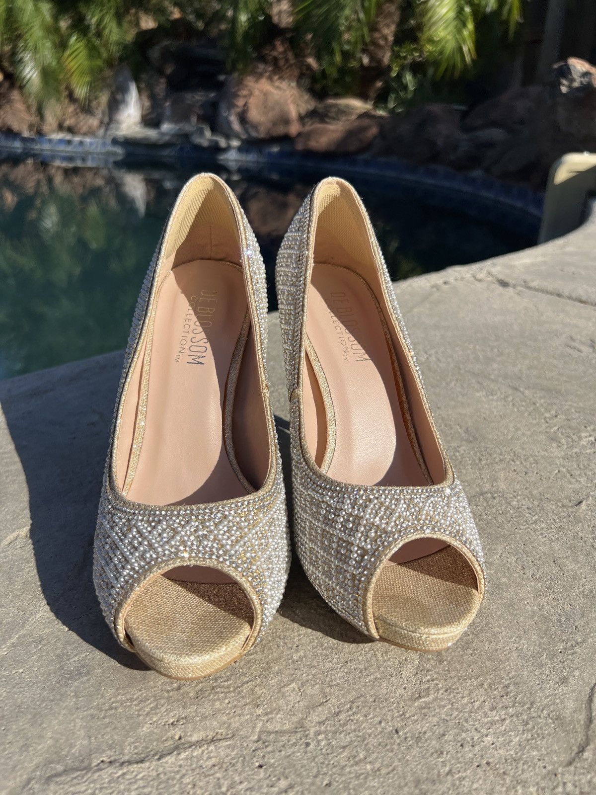 Other pearl/diamond heels Size US 7 / IT 37 - 2 Thumbnail
