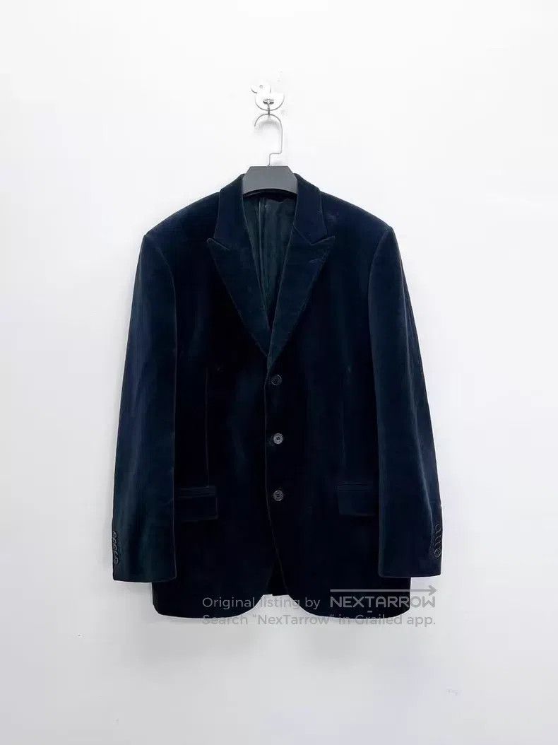Givenchy Givenchy Velvet lined 4G logo print lapel single-breasted Size US L / EU 52-54 / 3 - 1 Thumbnail