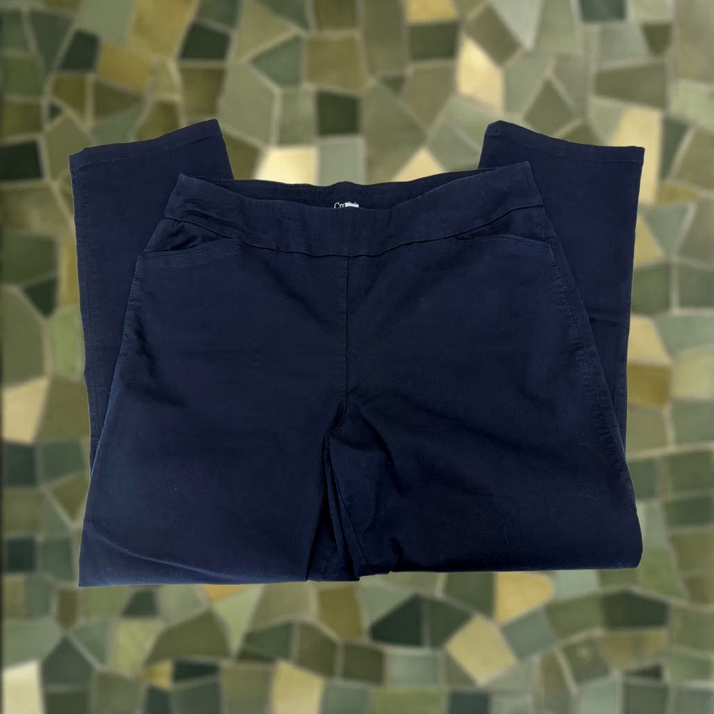 Croft & Barrow Croft & Barrow Womens Dress Pants Size 18 Reg Blue Effortless Stretch Pant Dress Pants Clothes Casual Workwear 90s Women Size 40" / US 18 - 1 Thumbnail