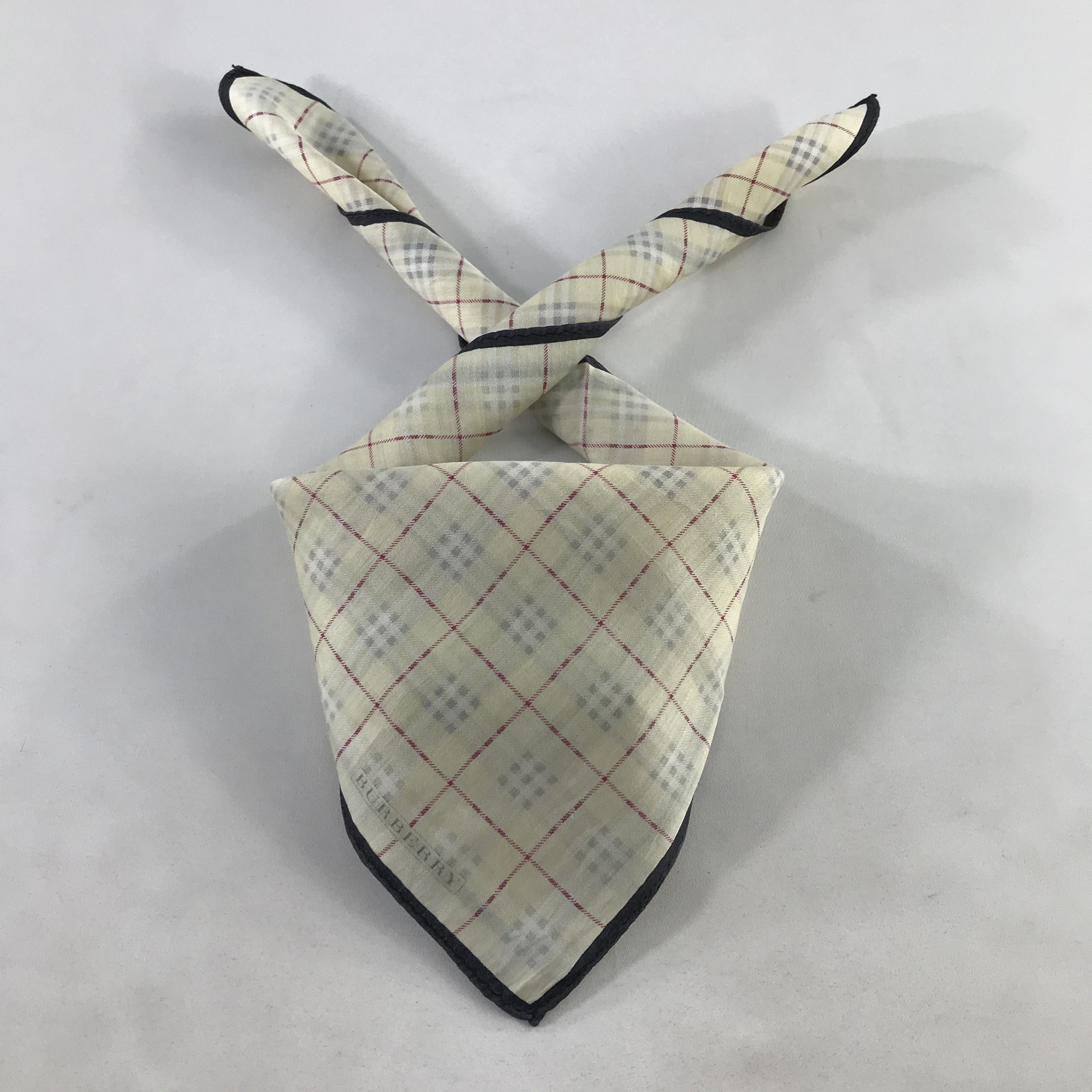 Burberry × Vintage Burberry Bandana / Handkerchief / Neckerchief - S1090 Size ONE SIZE - 3 Thumbnail