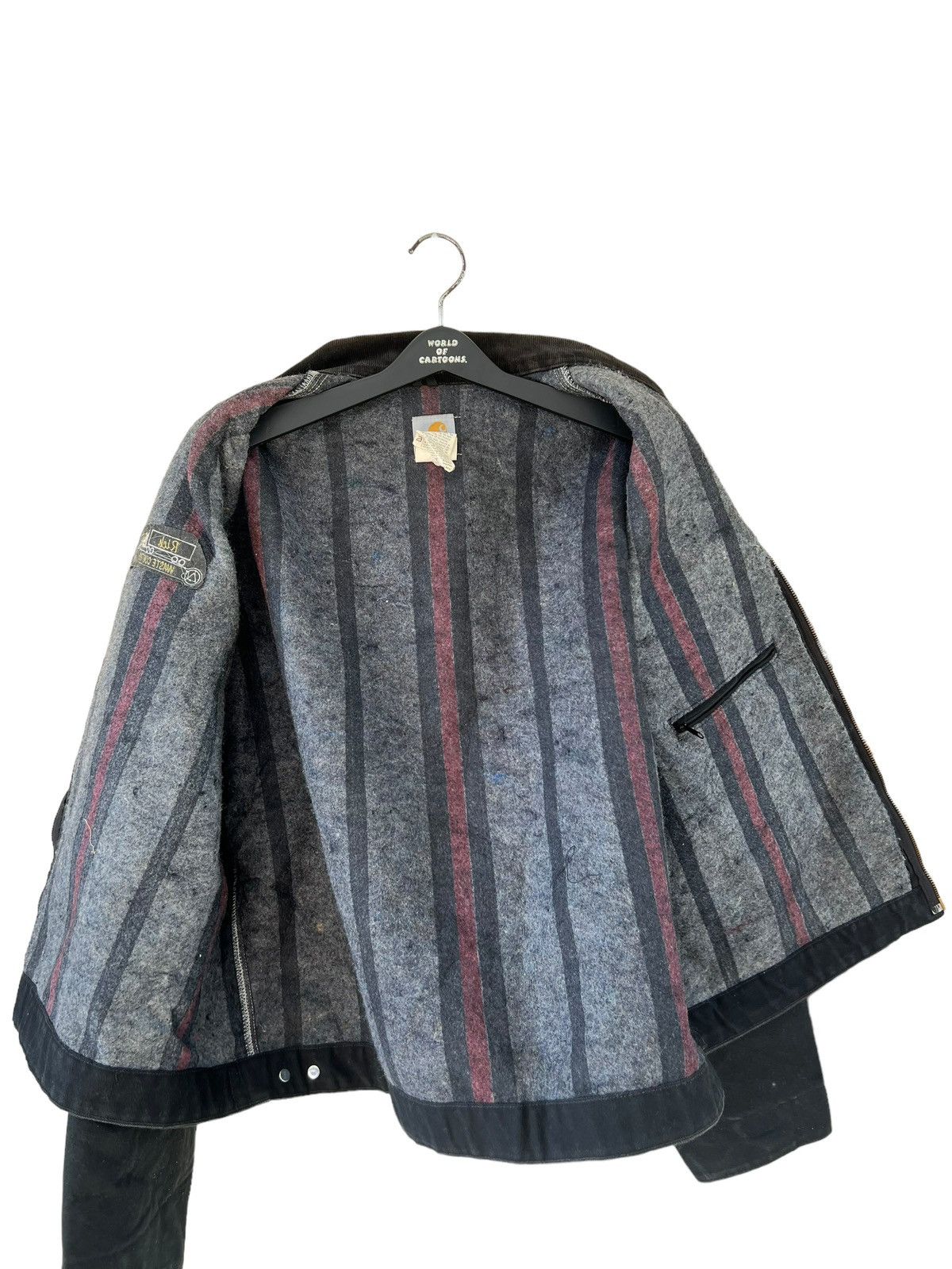 Carhartt Vintage 90s Carhartt Detroit Dusty Black Denim Jacket XXL Size US XXL / EU 58 / 5 - 19 Thumbnail