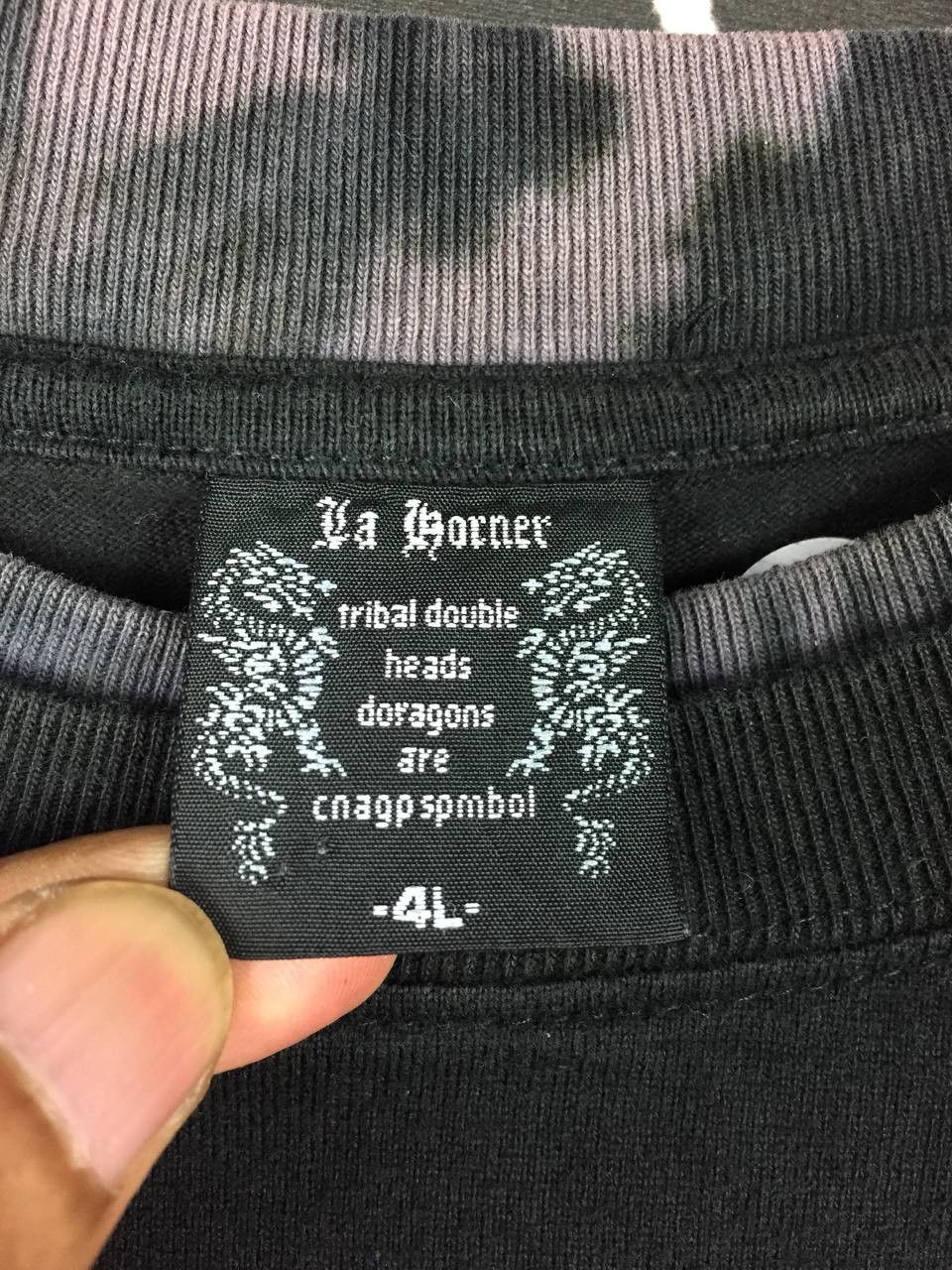 Japanese Brand La Horner Japanese Streetwear Oriental Dragon Cyber Y2K Tee Size US XL / EU 56 / 4 - 9 Thumbnail