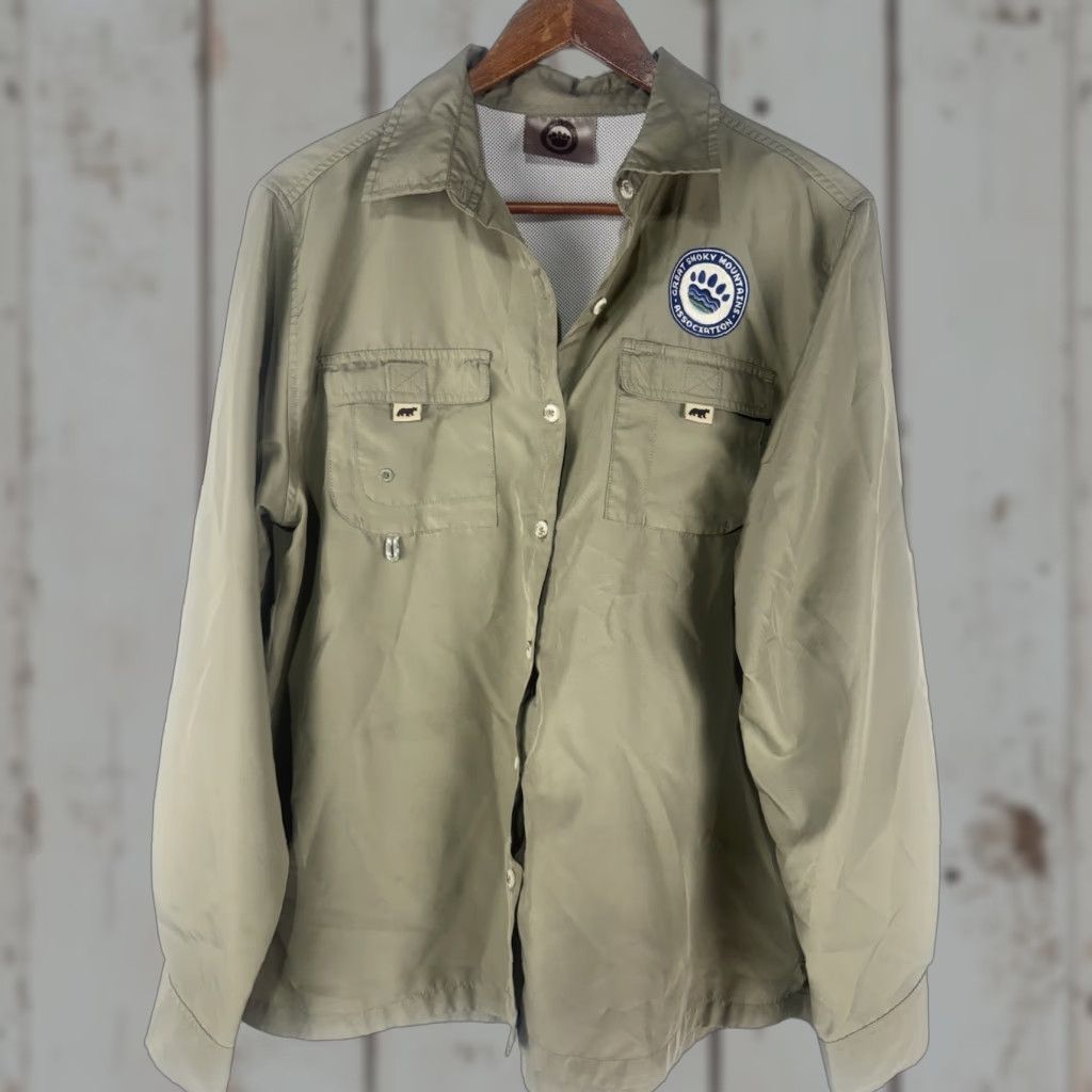 Greats Great Smoky Mtn Ass Beige Outdoors Fishing Button Up Men’s Size XL Vietnam Size US XL / EU 56 / 4 - 1 Thumbnail