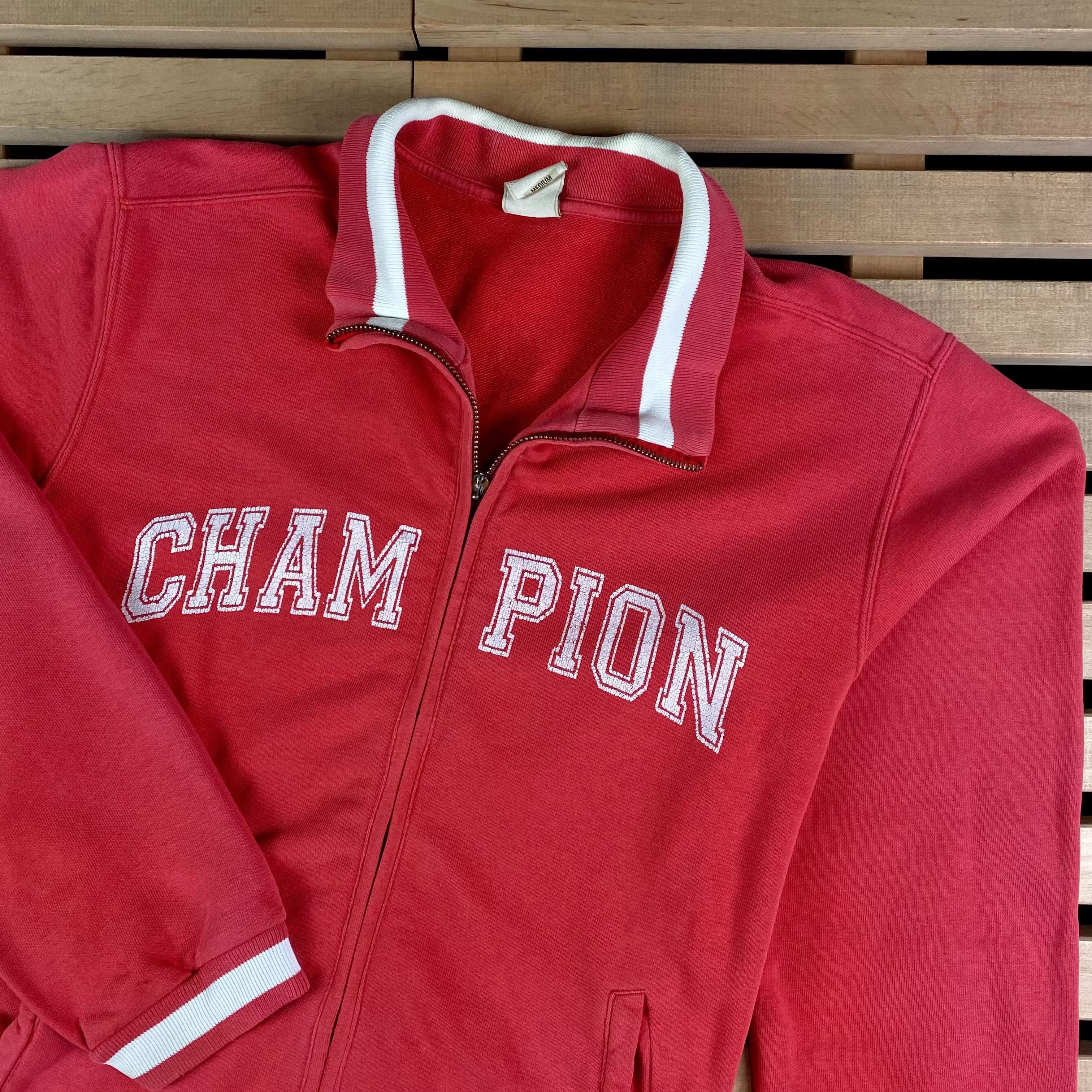 Champion × Vintage Mens Bomber Sweatshirt Champion Full Zip Vintage Size M Size US M / EU 48-50 / 2 - 2 Thumbnail