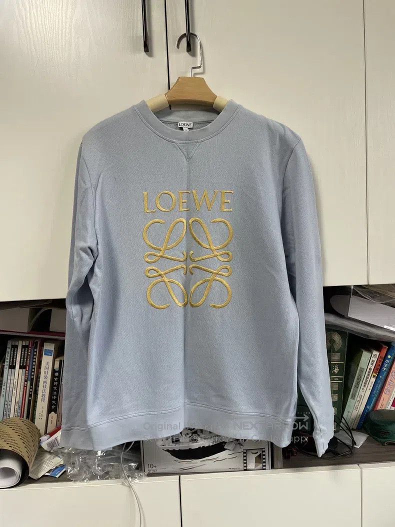 Loewe Loewe Gold thread embroidered sweatshirt, orange Size L / US 10 / IT 46 - 1 Thumbnail