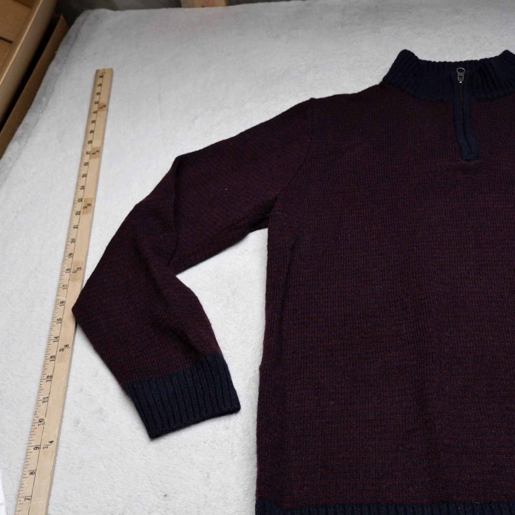 Pendleton Pendleton Mens Medium Red Shetland Wool Quilted Jacket Retro Style | Cozy 1/4 Zip Pullover | Rugged Outdoor Size US M / EU 48-50 / 2 - 2 Thumbnail