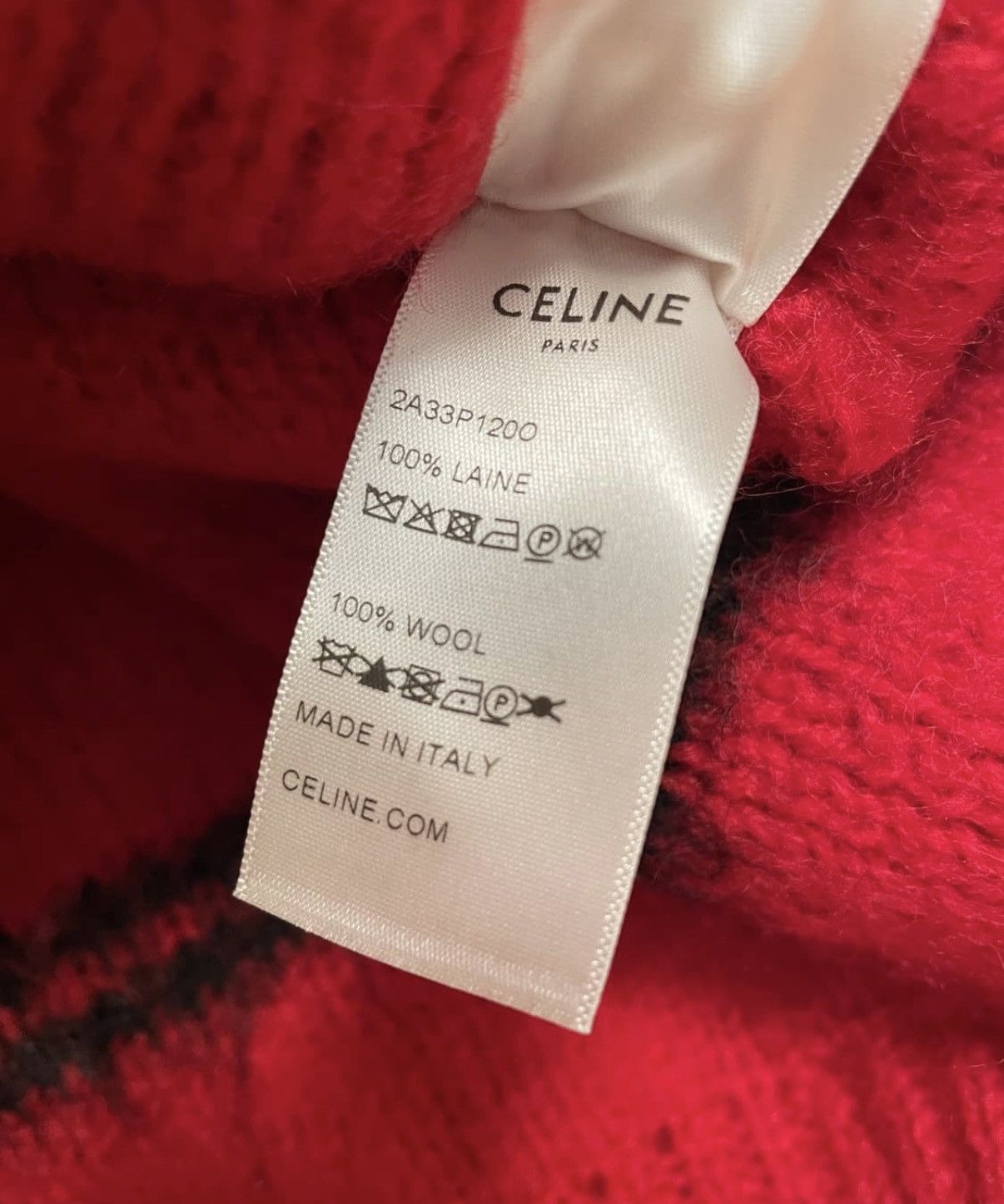 Celine Celine 21FW teen knight poem fair isle wool sweater sz XS Size US XS / EU 42 / 0 - 7 Thumbnail