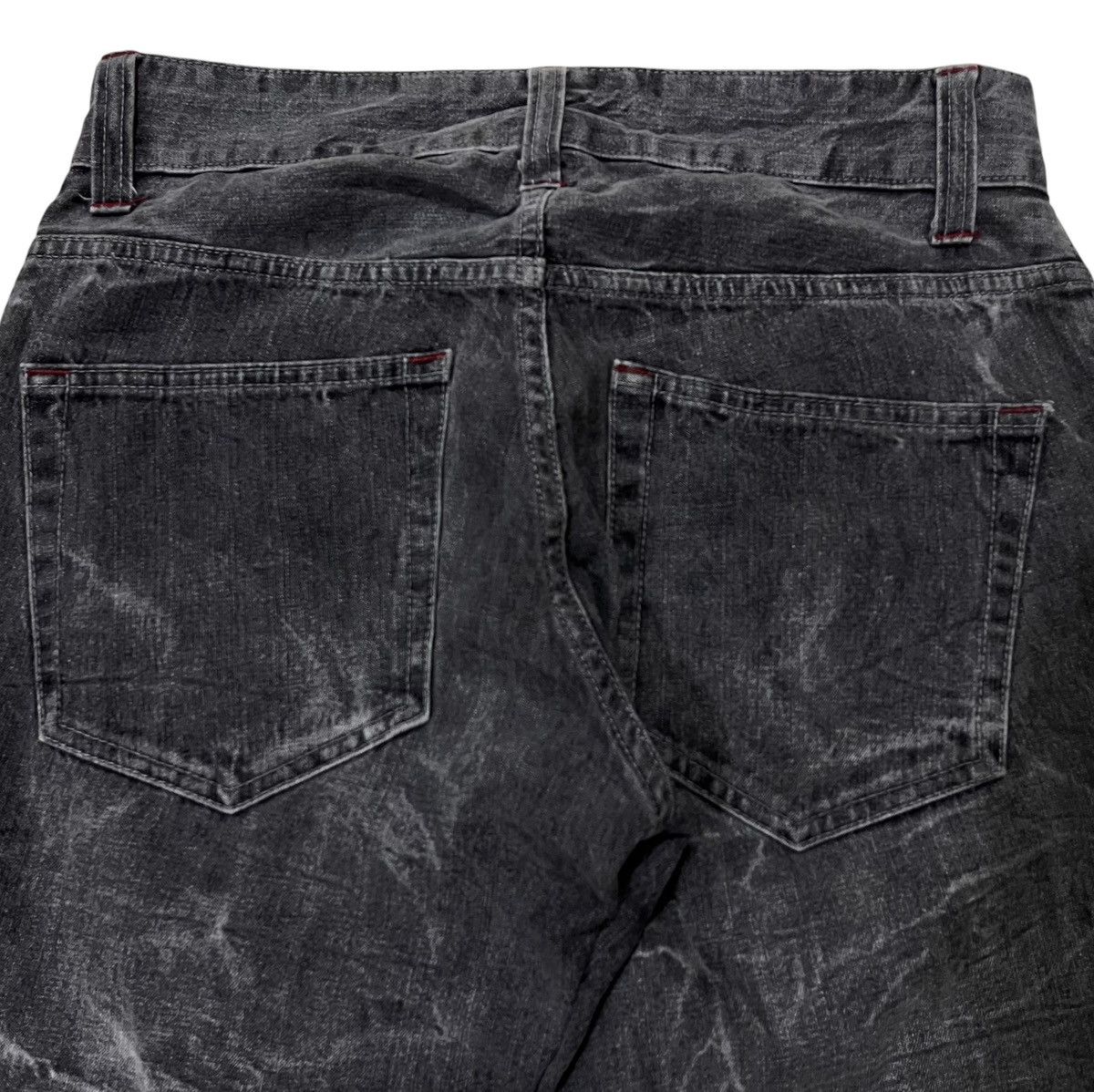 Japanese Brand Black washed❗️Wild life nice design poem pants Size US 30 / EU 46 - 6 Thumbnail
