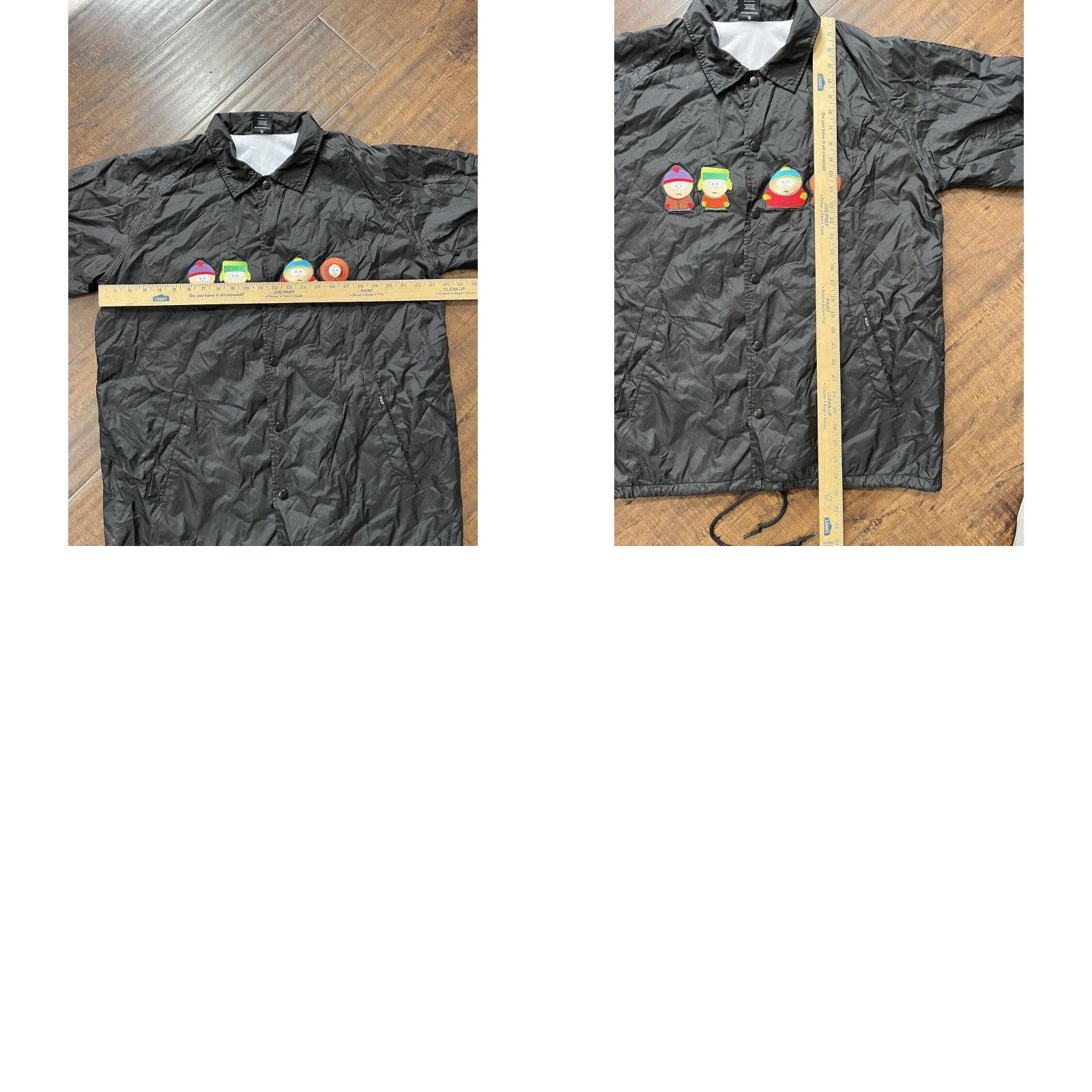 Huf VINTAGE HUF Windbreaker Jacket Mens XL Black South Park Cartman Kenny Stan Kyle Comedy Central Cartoon Size US XL / EU 56 / 4 - 8 Thumbnail