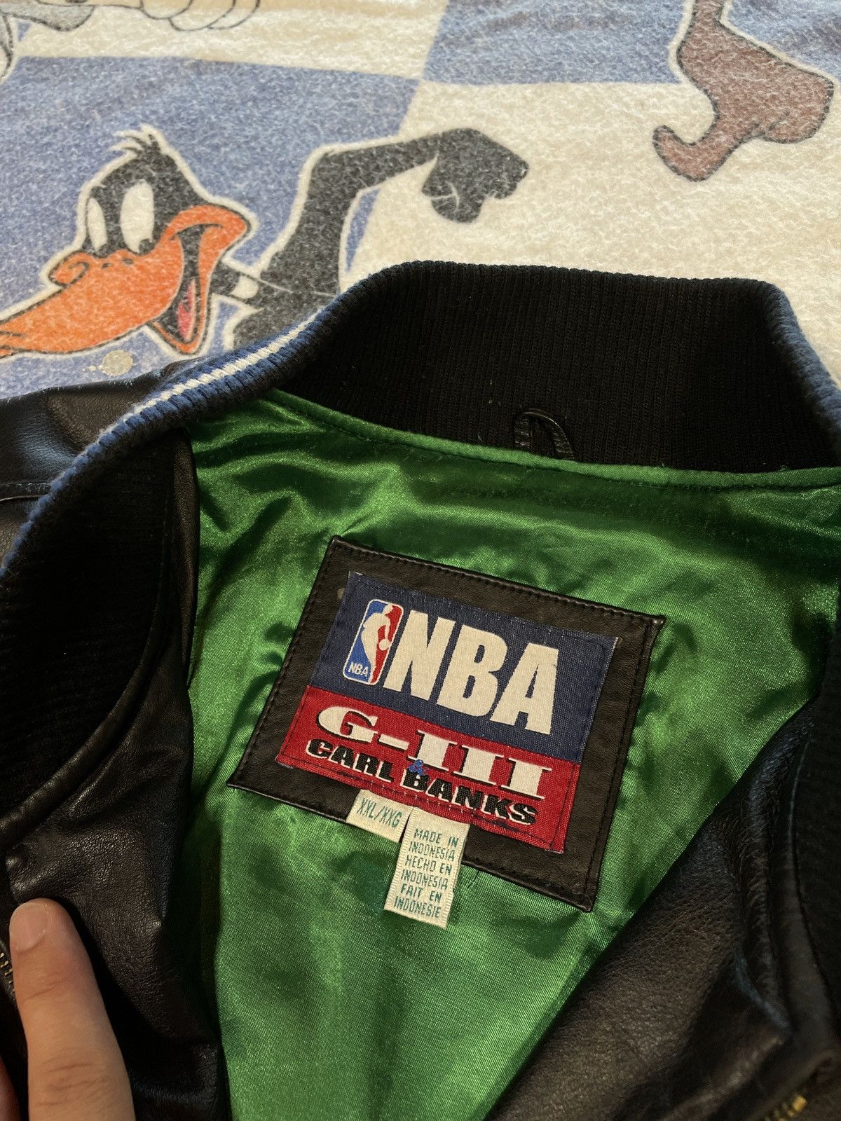NBA Vintage Minnesota Timberwolves leather jacket Size US XXL / EU 58 / 5 - 3 Thumbnail