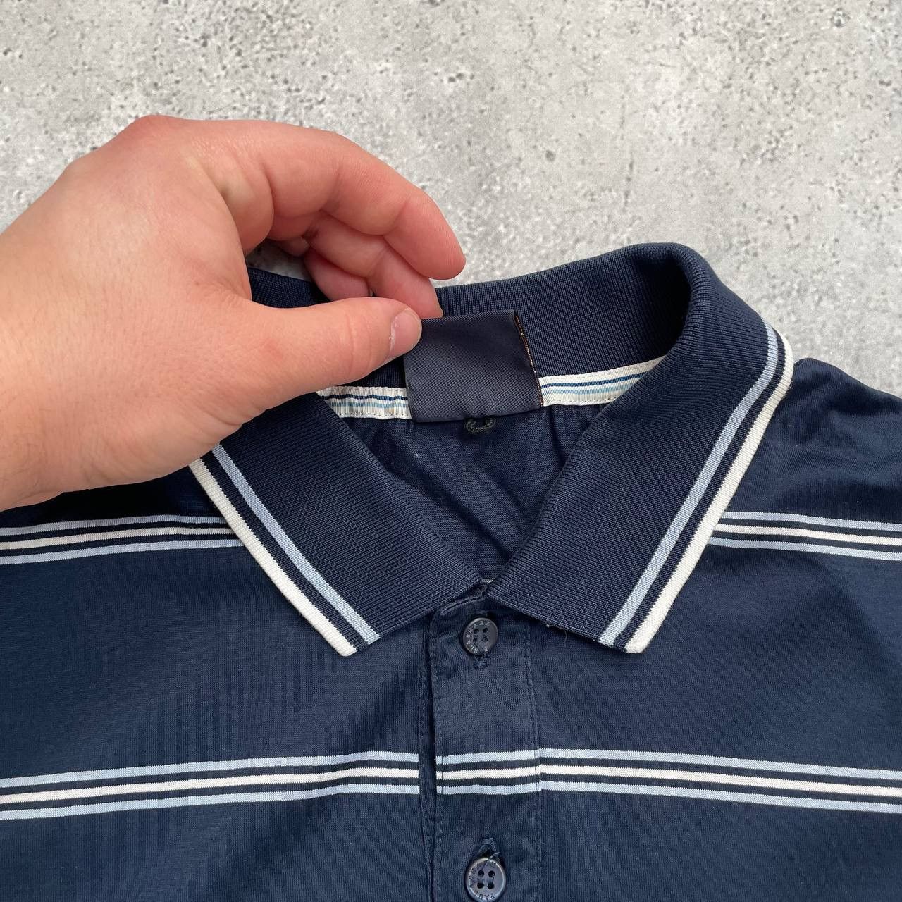 Paul & Shark Paul & Shark Striped Pocket Polo Shirt Blue/ White Size M Size US M / EU 48-50 / 2 - 14 Thumbnail