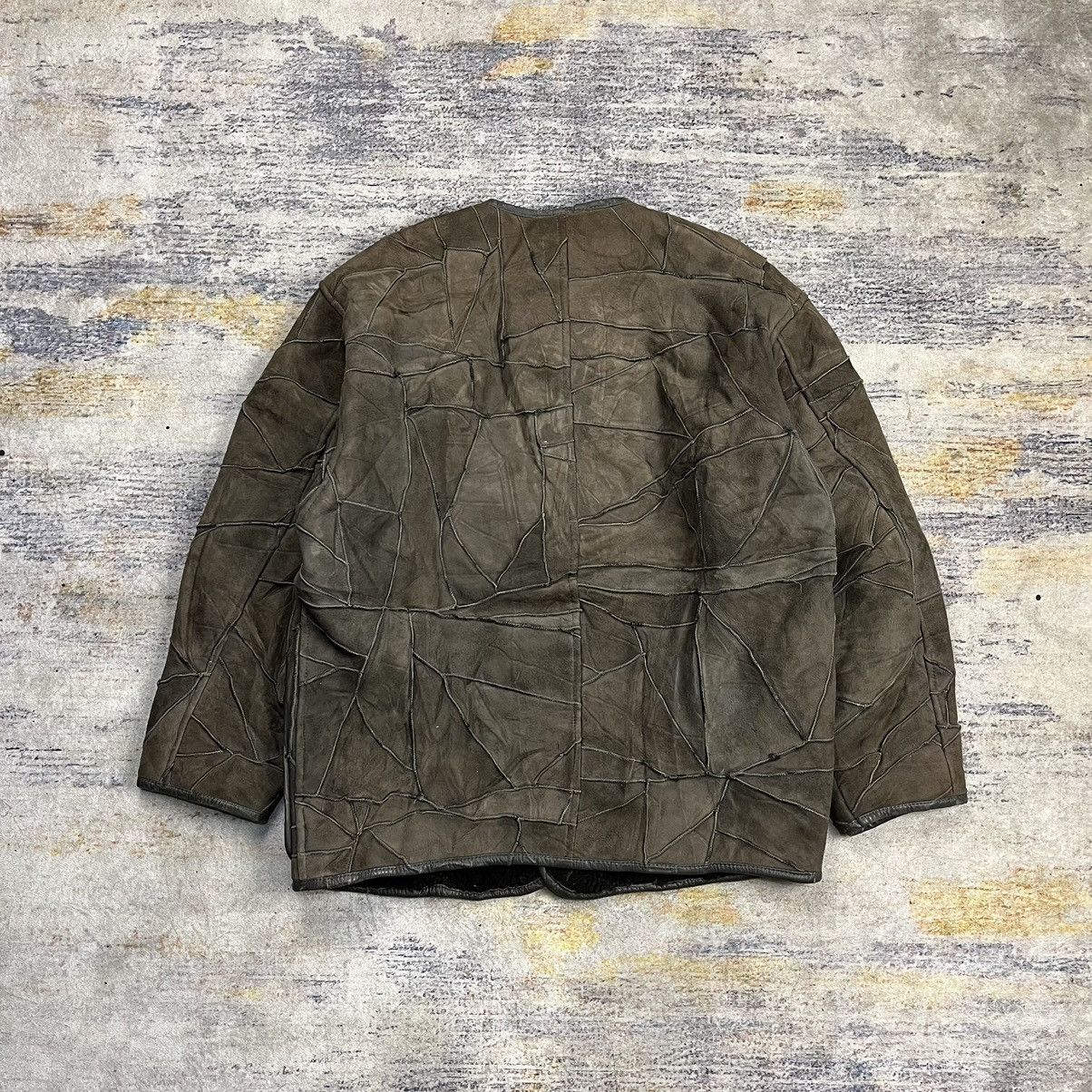 Hai Sporting Gear Vintage 90s Hai Sporting Gear patchwork leather jacket Size US M / EU 48-50 / 2 - 2 Thumbnail