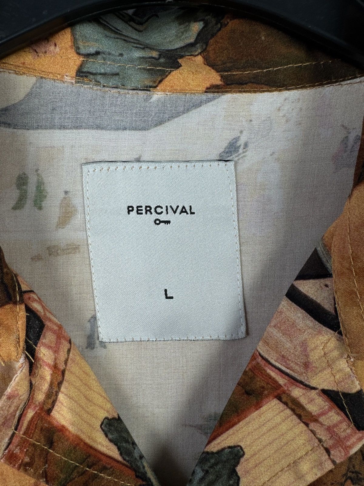 Percival Men’s Percival Shirt Button Up Japanese Style Size Large Size US L / EU 52-54 / 3 - 6 Thumbnail