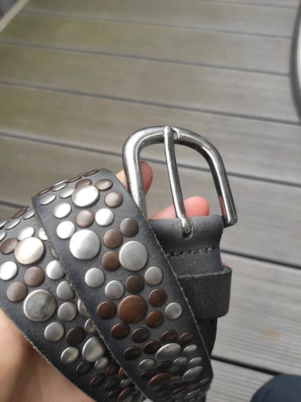 Vintage Vintage leather belt spiked avantgarde Size ONE SIZE - 2 Thumbnail