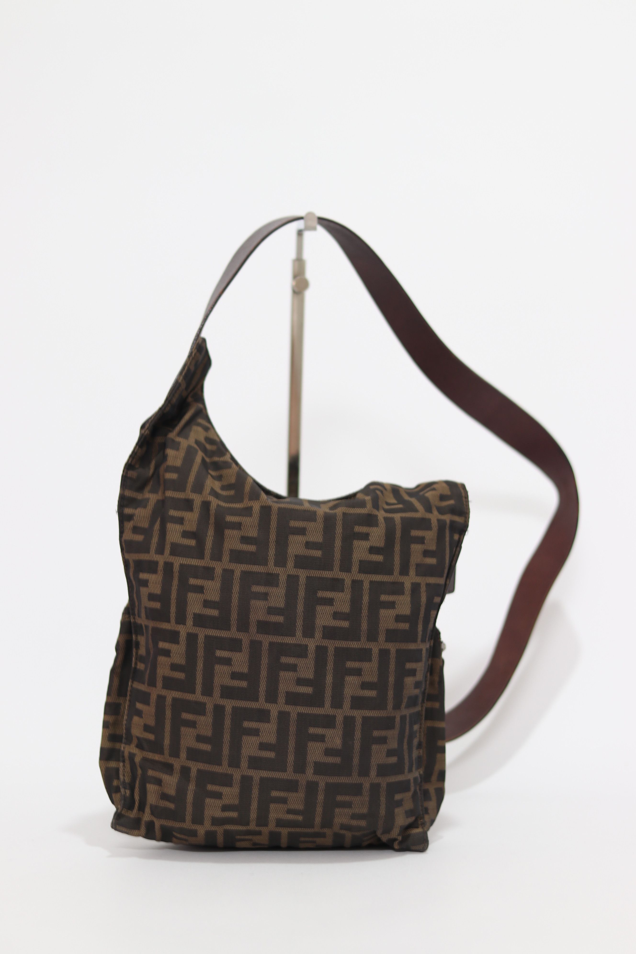 Fendi Fendi Brown/Tobacco Zucca Nylon Flat Messenger Bag Size ONE SIZE - 2 Thumbnail