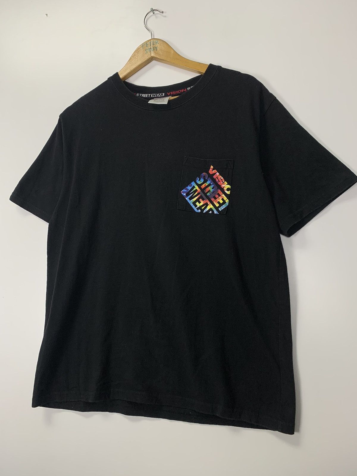 Vintage Vintage Vision Streetwear Pocket t-shirt Size US L / EU 52-54 / 3 - 6 Thumbnail