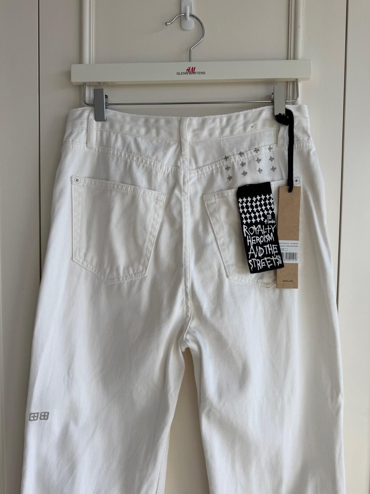 Ksubi new ksubi womens denim jean brooklyn blanc sliced white 29 m Size 29" - 7 Thumbnail