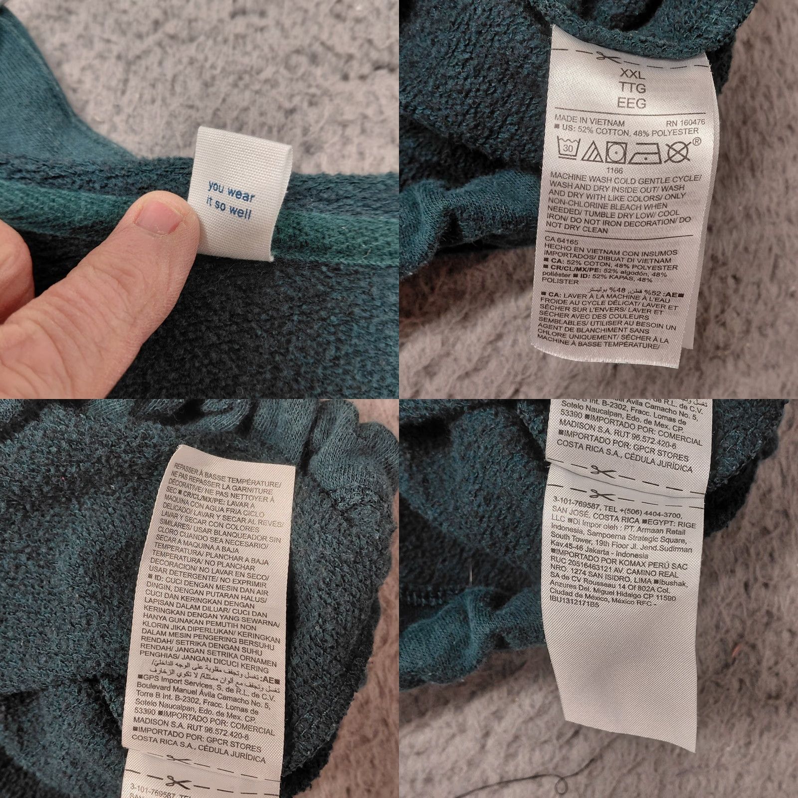 Old Navy Old Navy Hoodie Womens XXL Green Spell Out Drawstring Bottom Long Sleeve Hoodie Size XXL / US 16-18 / IT 52-54 - 9 Thumbnail