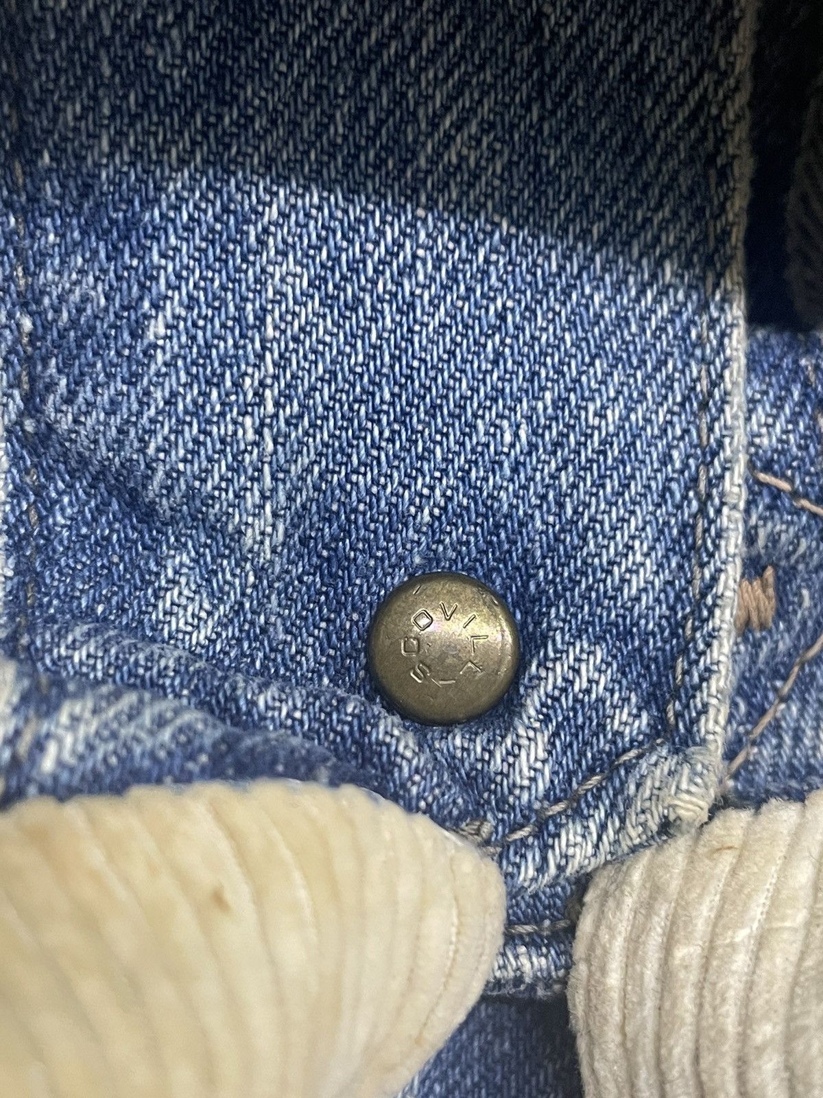 Edwin × Japanese Brand × Vintage VINTAGE DISTRESS EDWIN DENIM JACKET SCOVILL BUTTON Size US L / EU 52-54 / 3 - 9 Thumbnail