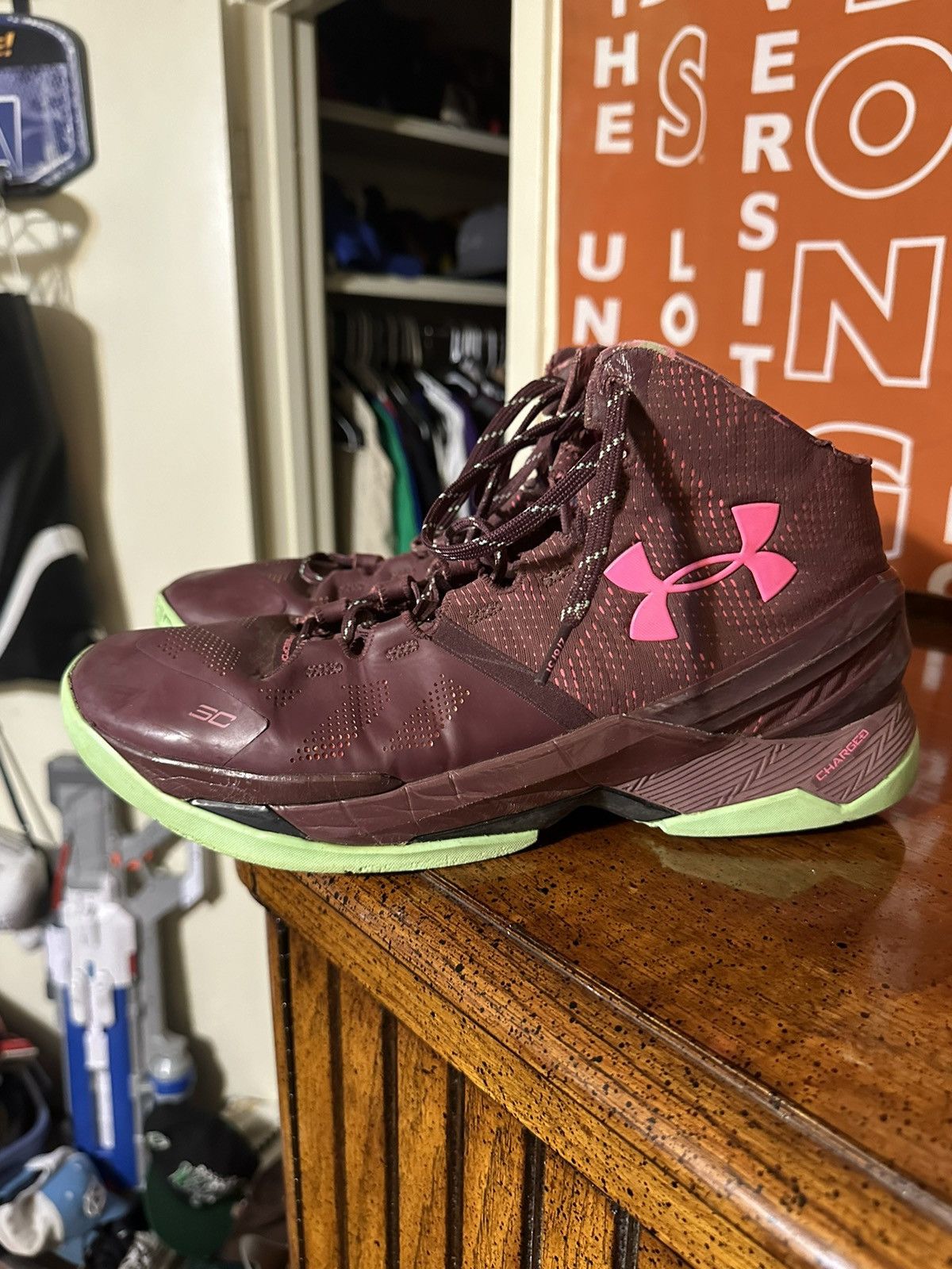 Under Armour × Vintage Vintage Under Armor Curry 2 “BHM” 2016 size 13 Size US 13 / EU 46 - 4 Thumbnail